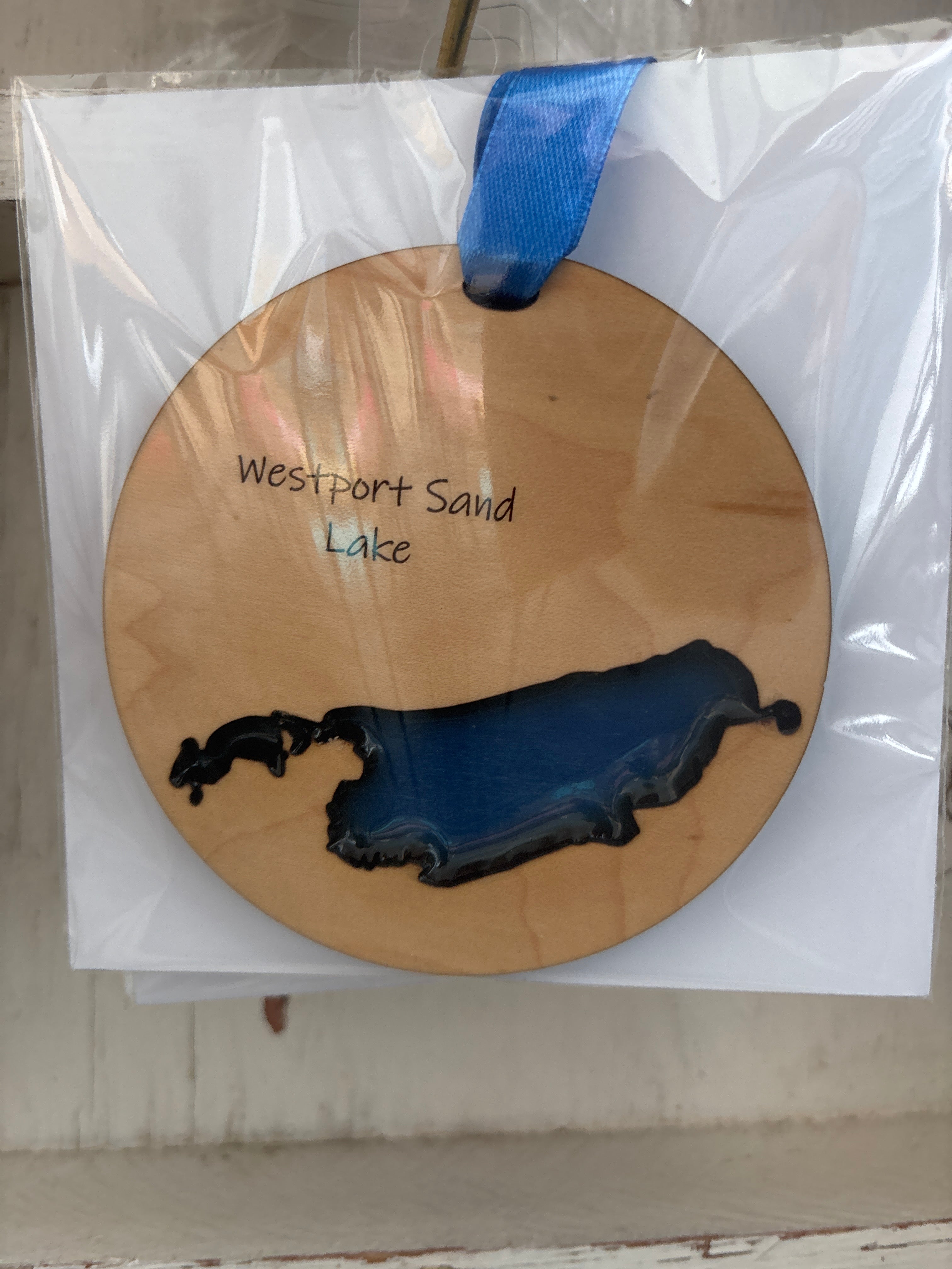 Wood and Resin Lake Ornaments by Goodwin Greetings
