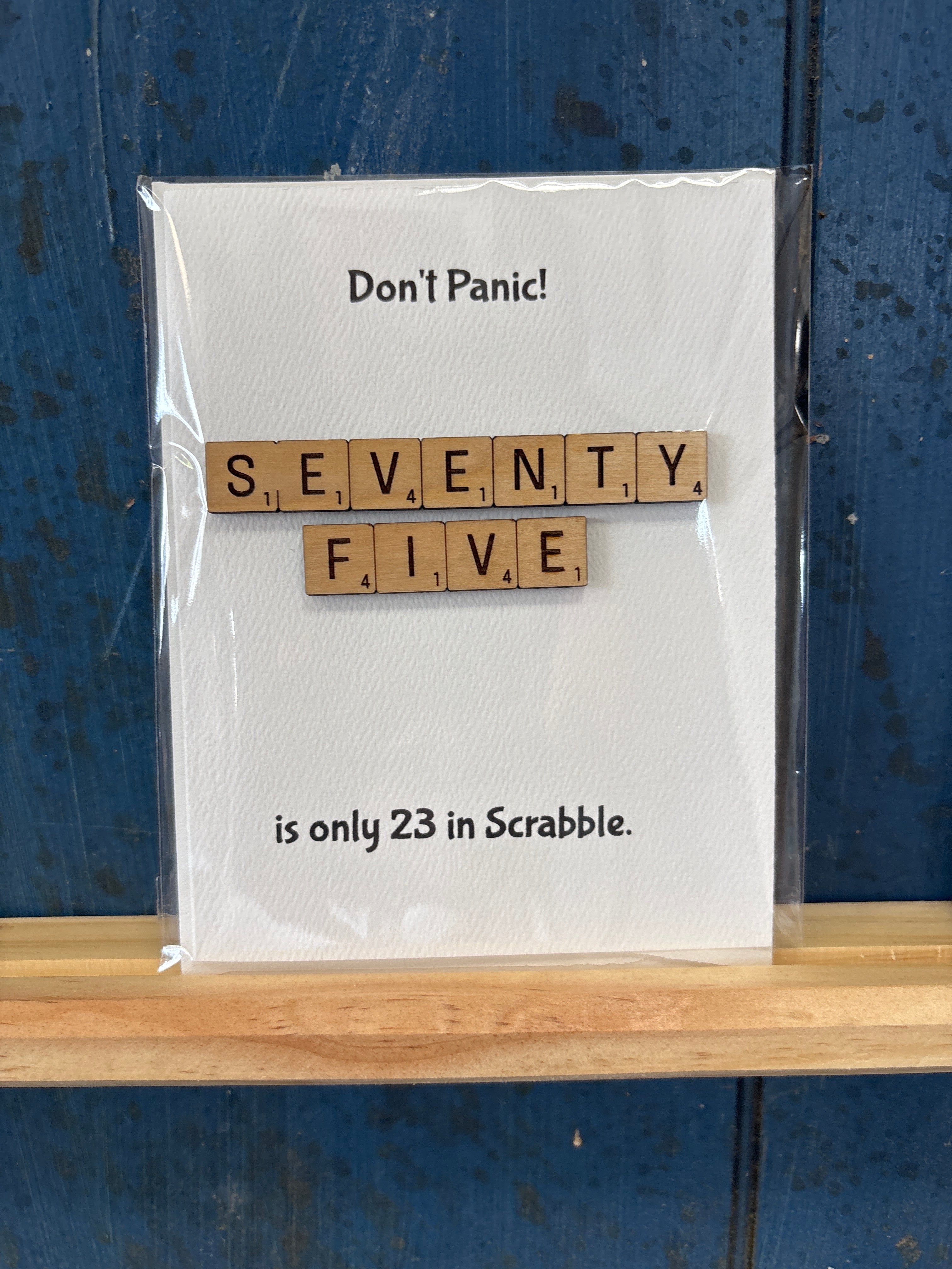 Scrabble-Themed Birthday Card