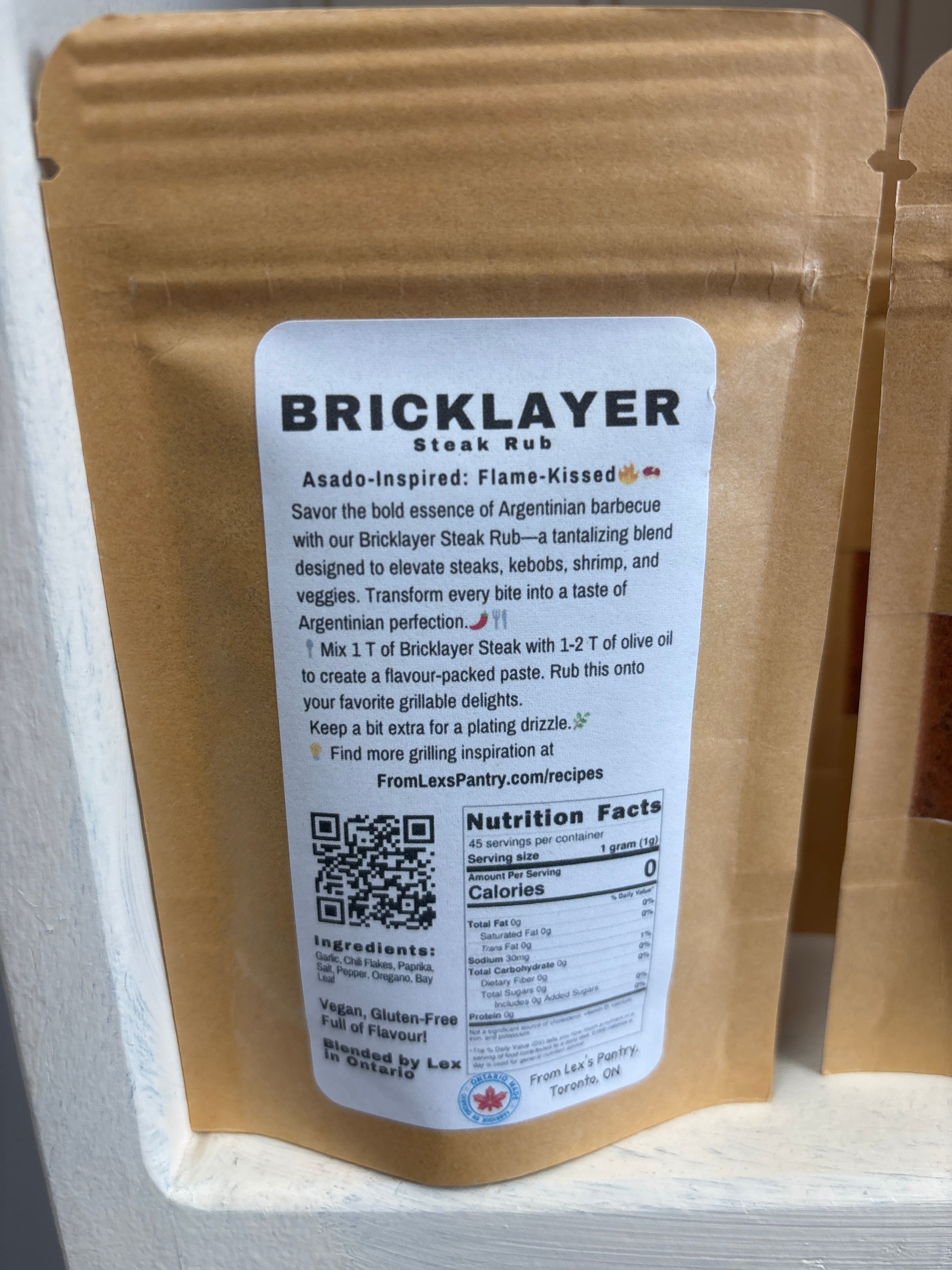 Lex's Pantry Bricklayers Steak Spice