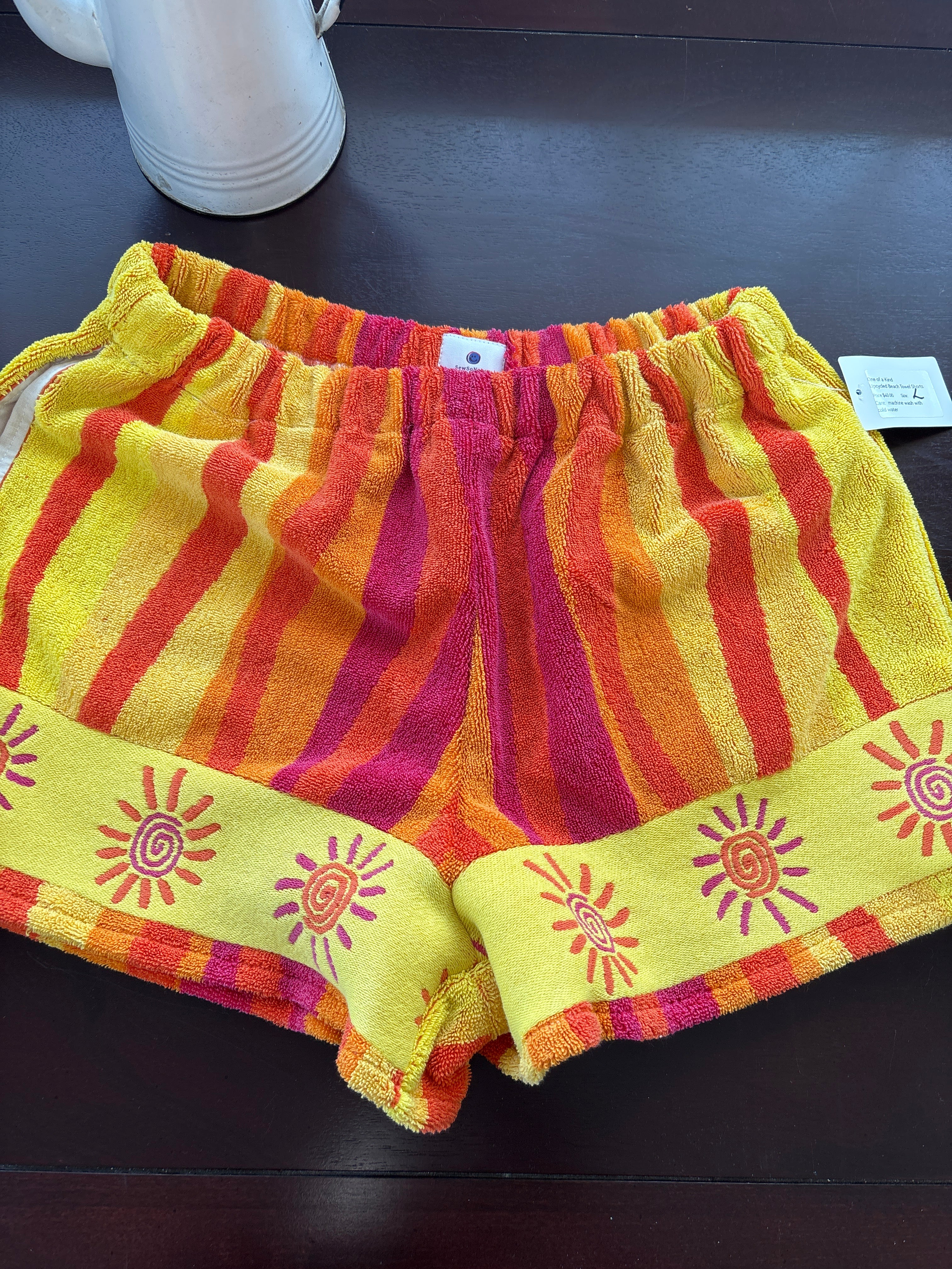 Handmade Repurposed Towel Shorts by Sew So Nancy