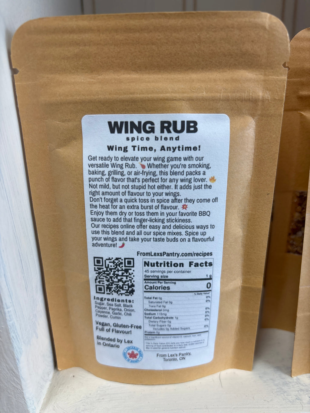 Lex's Pantry Wing Rub