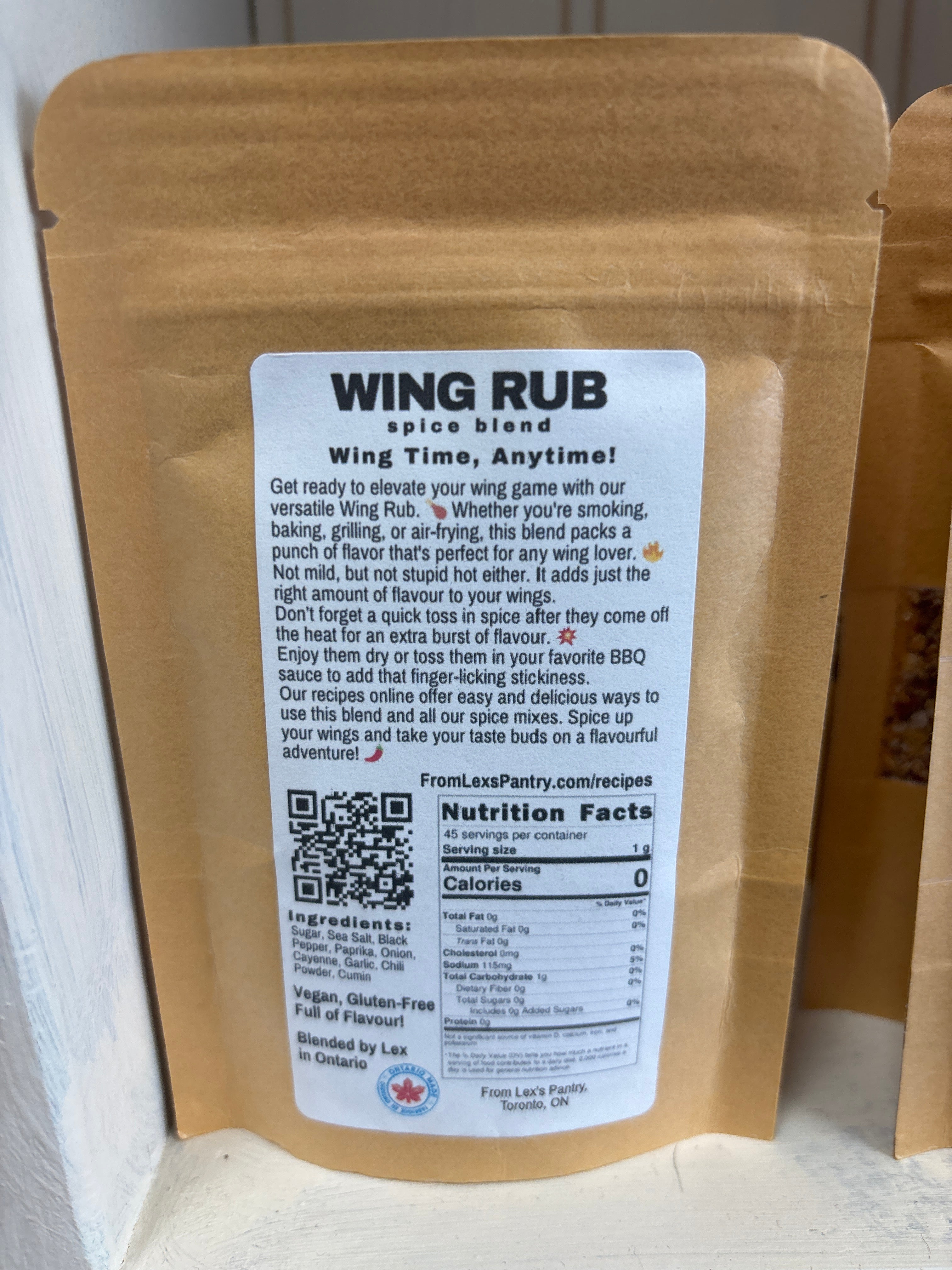 Lex's Pantry Wing Rub