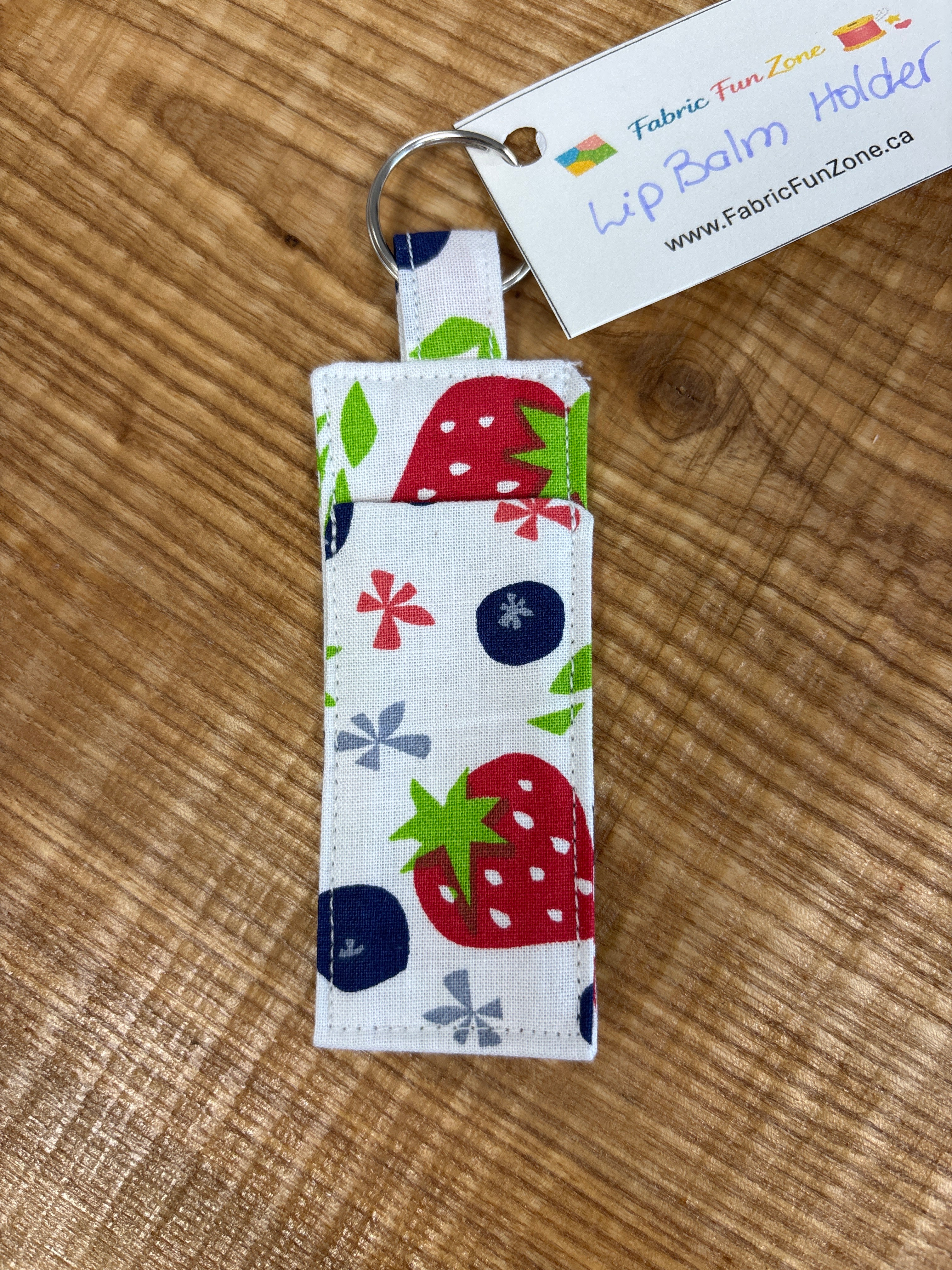 Lip Balm Holder Locally Handmade by Fabric Fun Zone