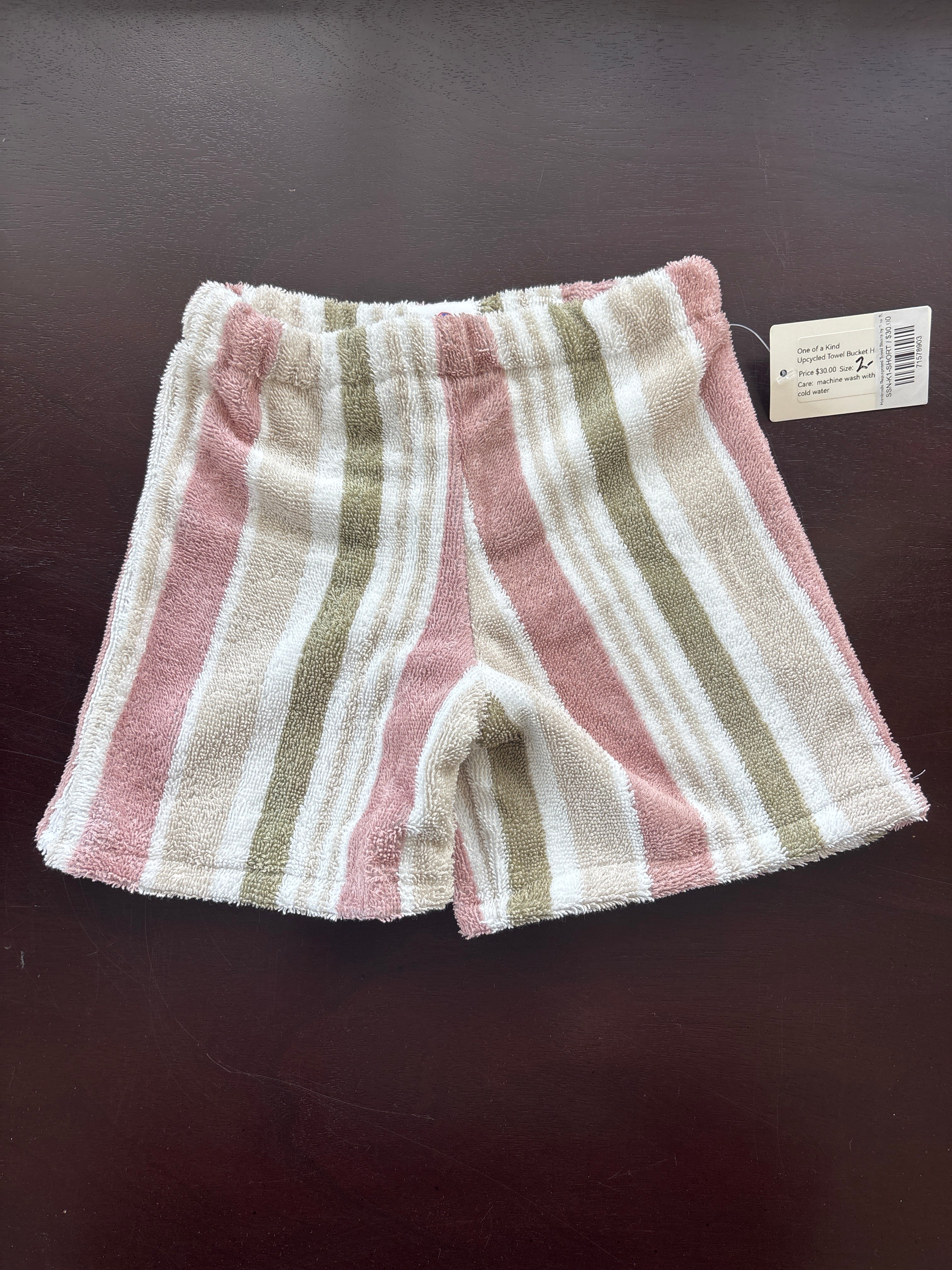 Handmade Repurposed Towel Shorts by Sew So Nancy