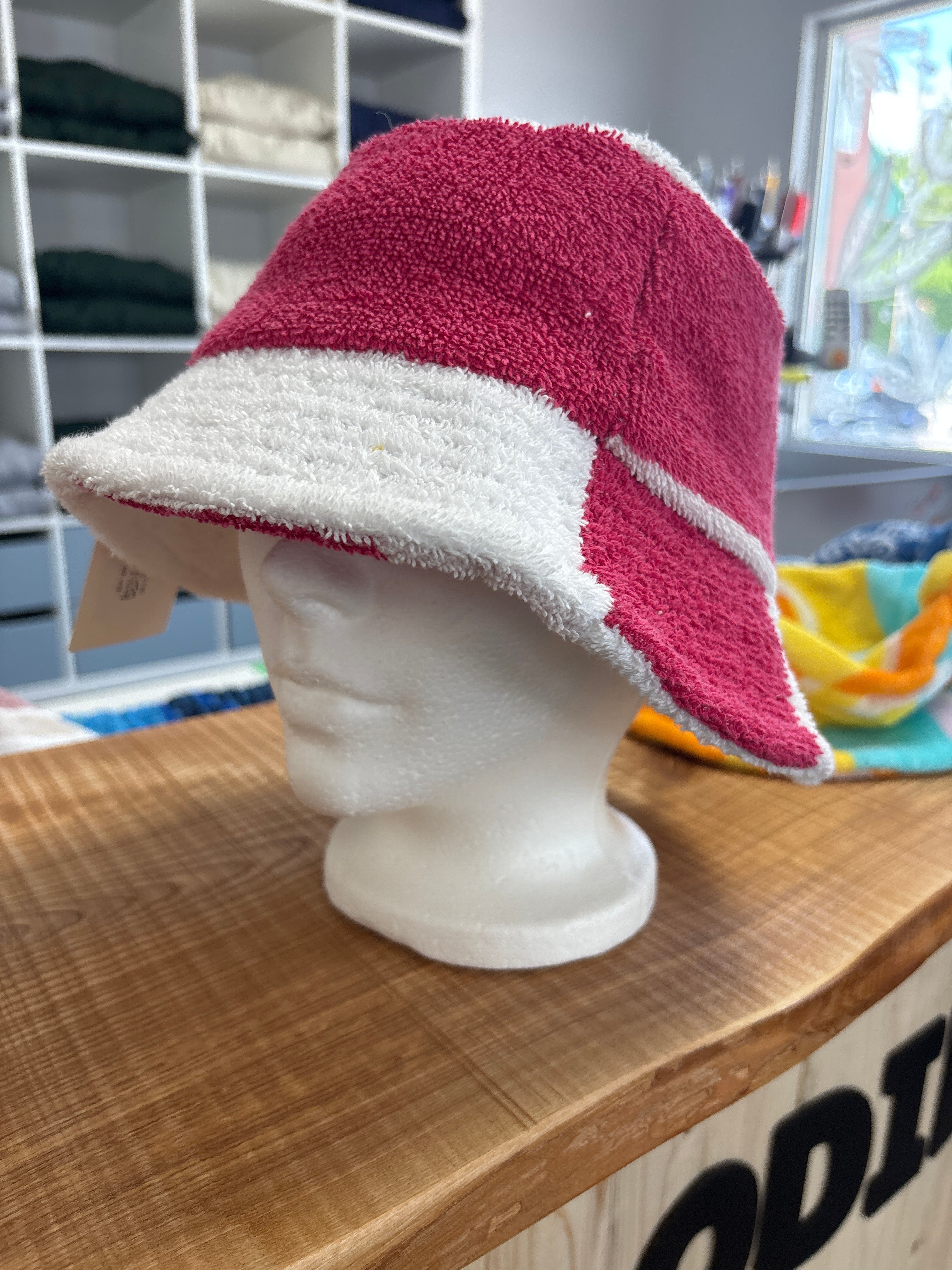 Repurposed Towel Bucket Hat by Sew So Nancy
