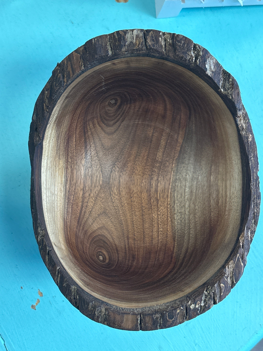 live edge one of  kind handmade wooden bowl