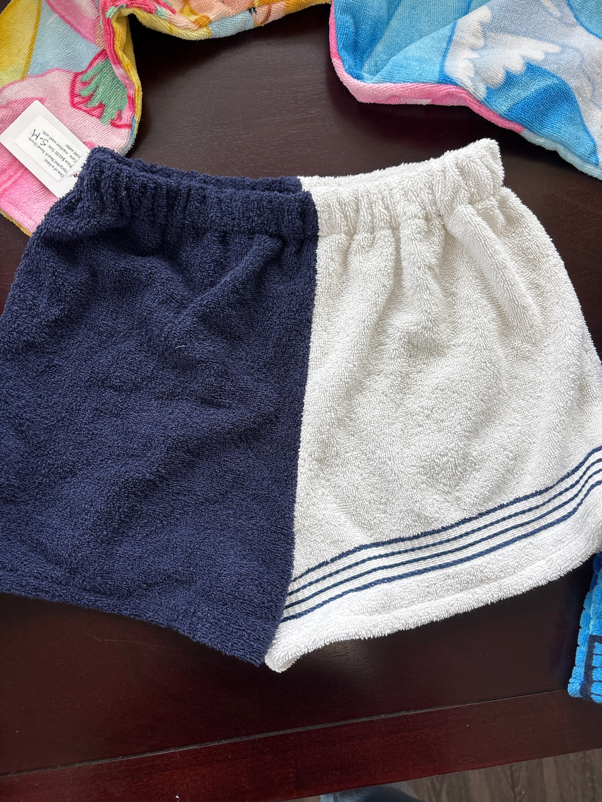 Handmade Repurposed Towel Shorts by Sew So Nancy