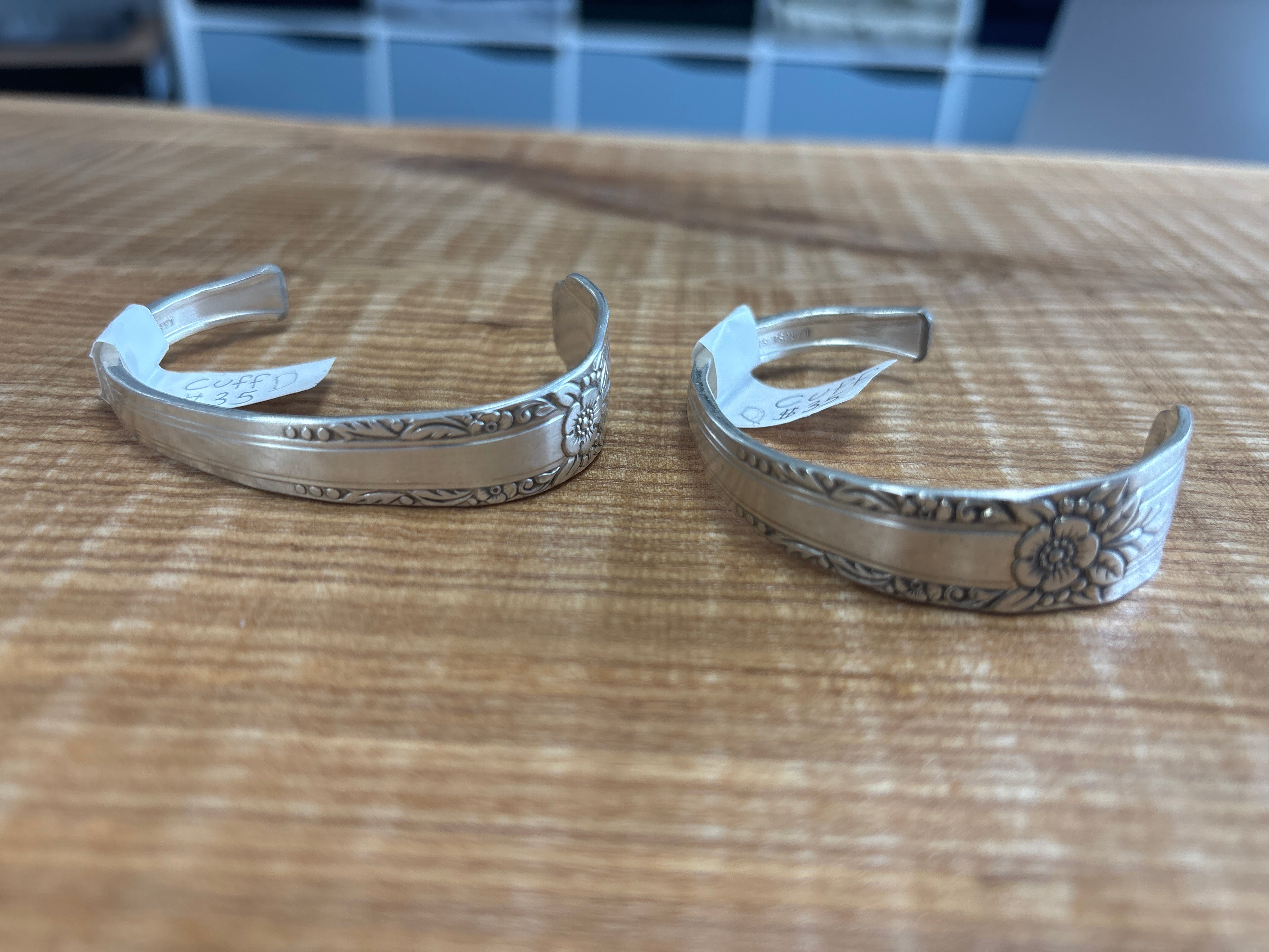 Cuff Bracelets Locally Made of Repurposed Silverware by Maven of Mischief
