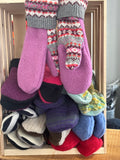 Handmade Upcycled Sweater Mittens by Sew So Nancy