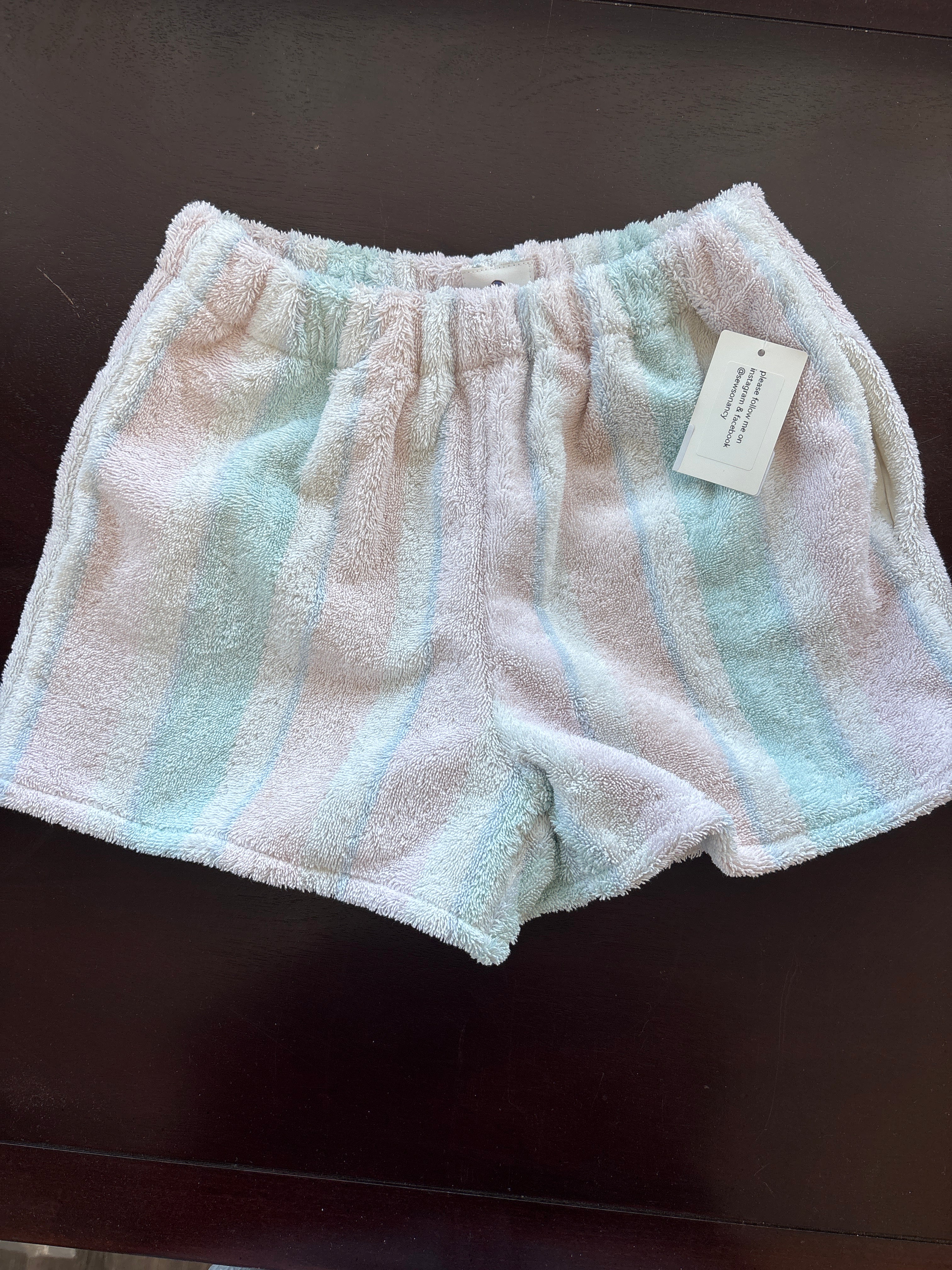 Handmade Repurposed Towel Shorts by Sew So Nancy