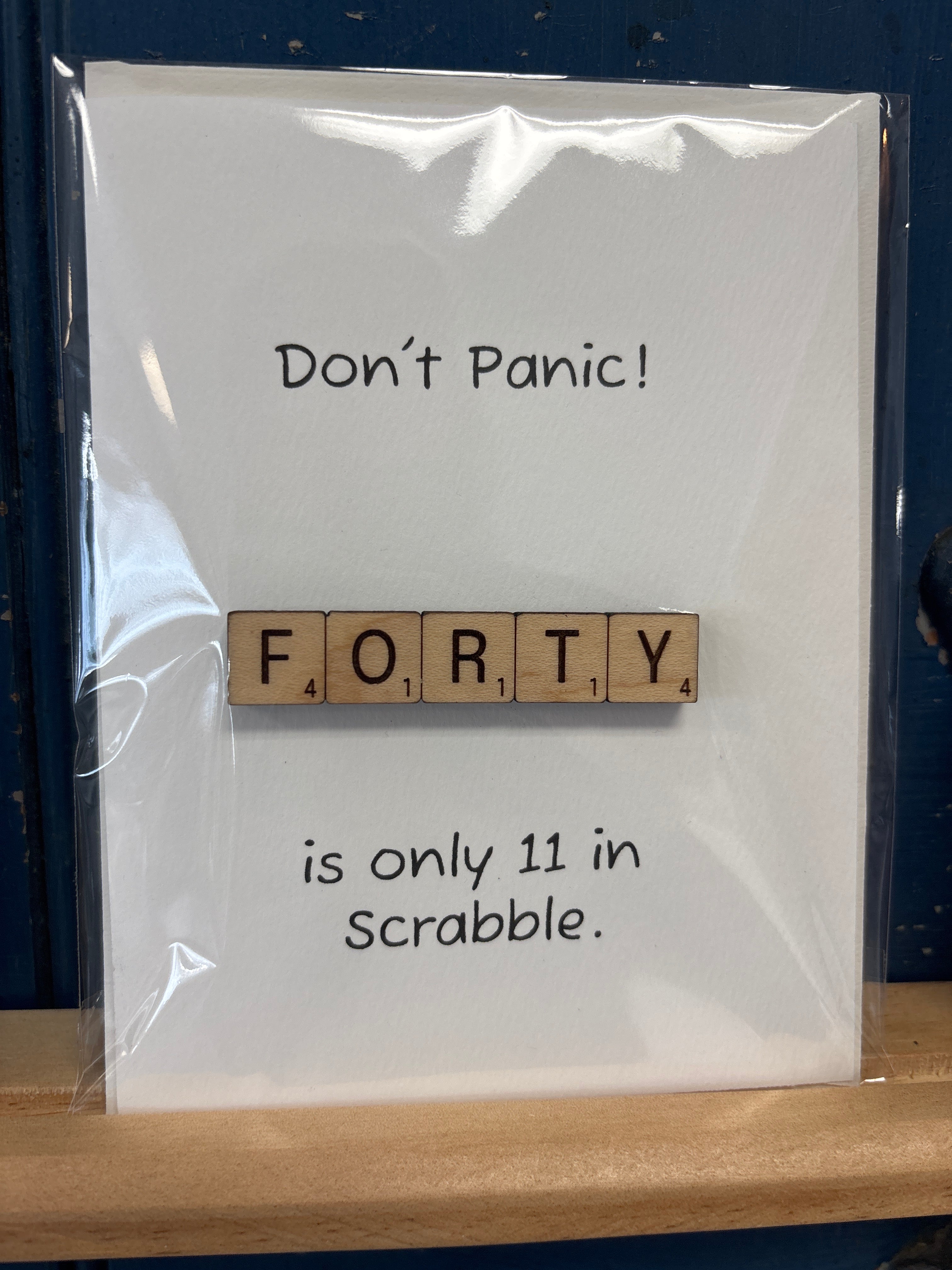 Scrabble-Themed Birthday Card