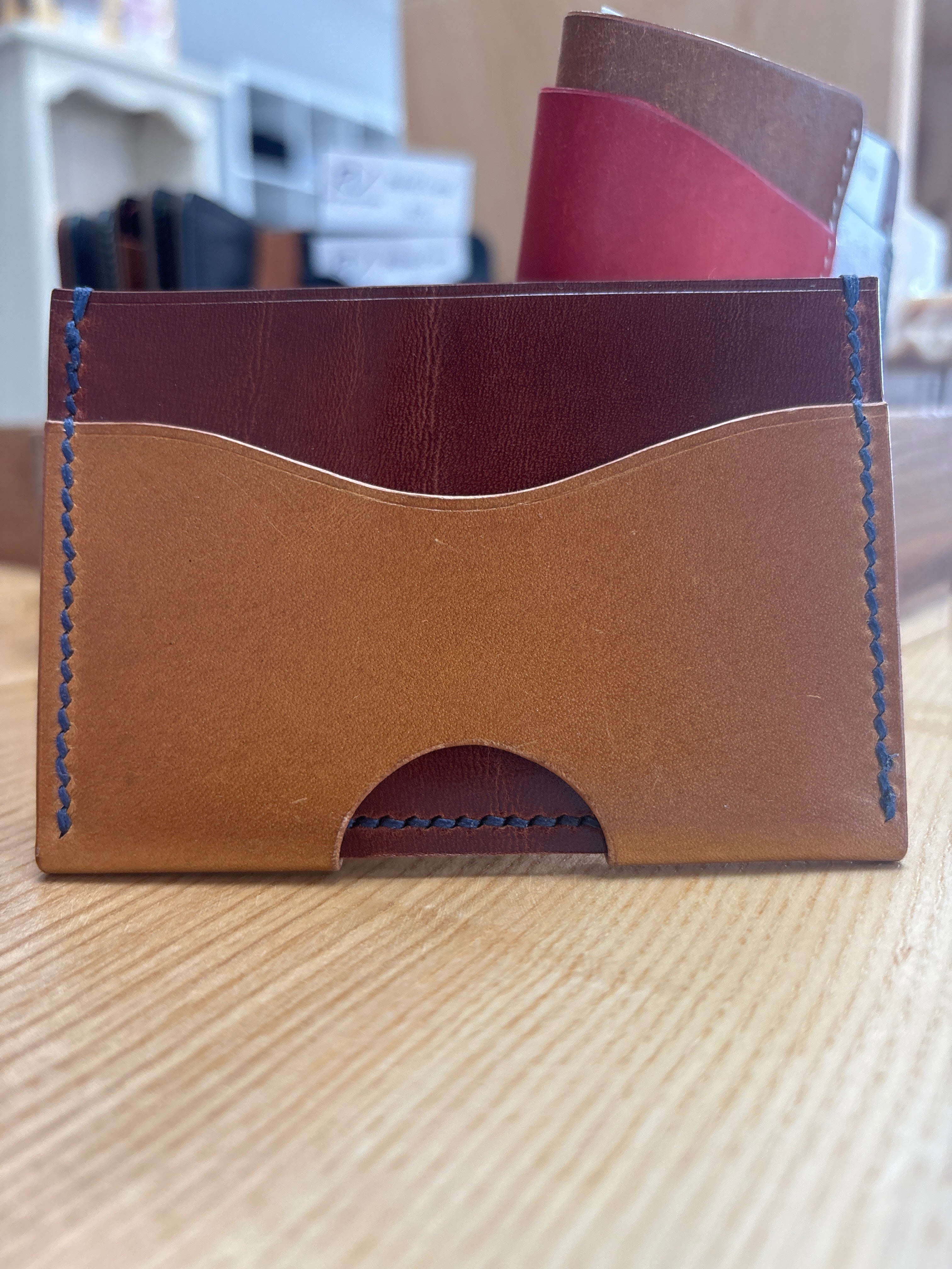 Handcrafted Horizontal Wrap Leather Wallet by Red Valley Studios