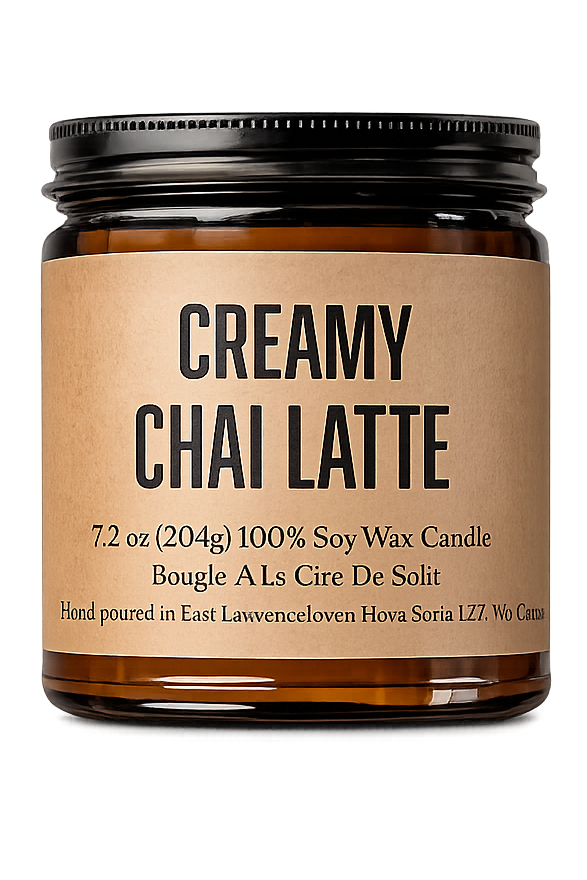 Creamy Chai Latte Lawrencetown Candle Co. Soy Candle