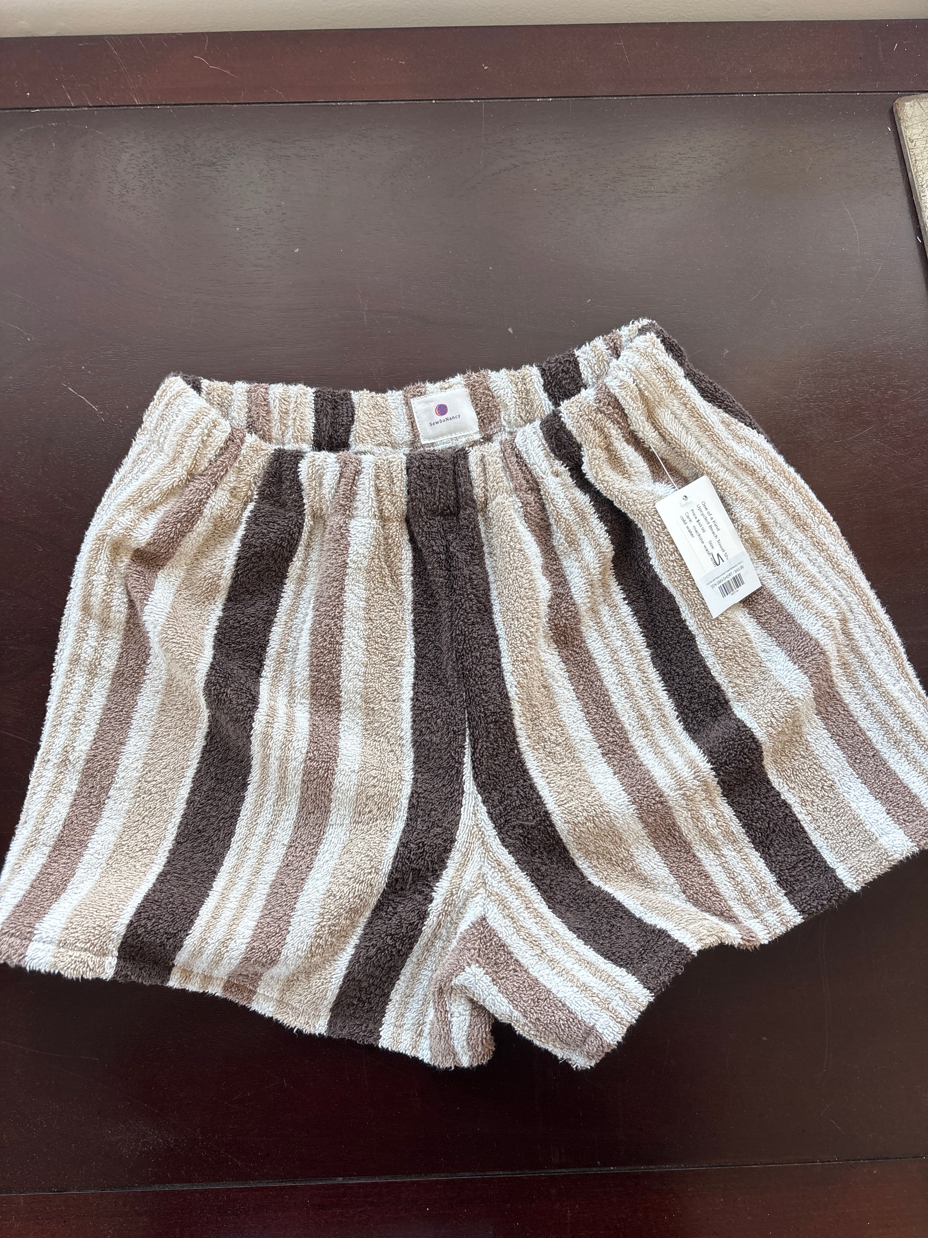 Handmade Repurposed Towel Shorts by Sew So Nancy