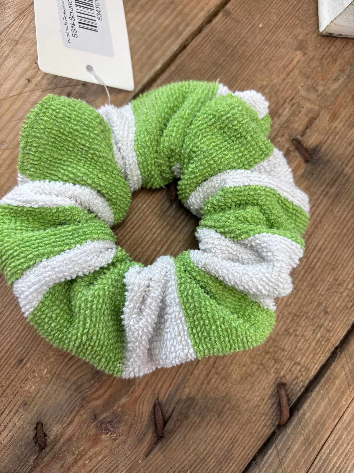 Handmade Repurposed Towel Scrunchies by Sew So Nancy