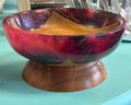Handmade Wood, Red Resin & Pinecone Bowl | Cottage Creations