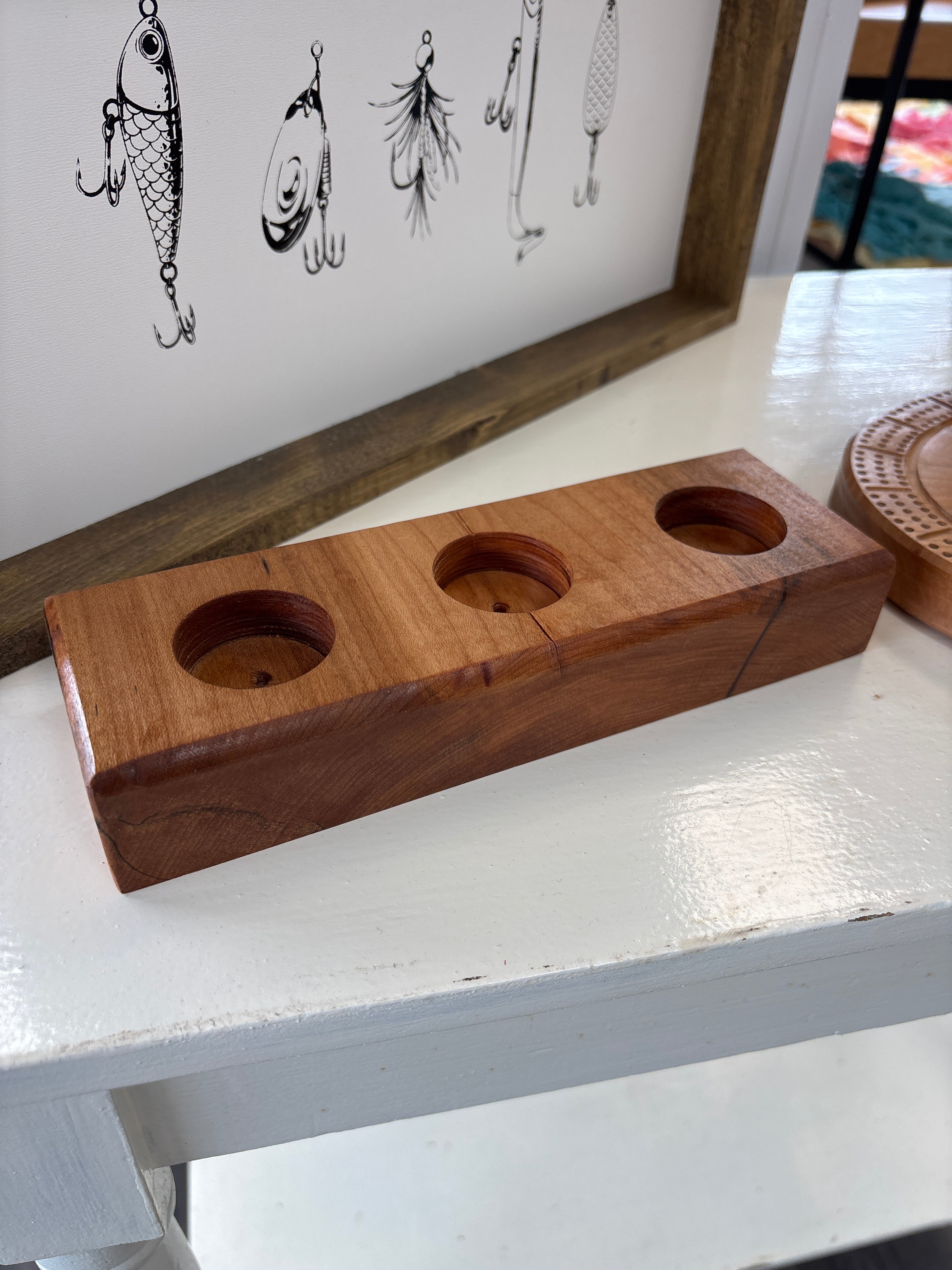 3 Tea Light Candle Holder by Boards and Bobbins