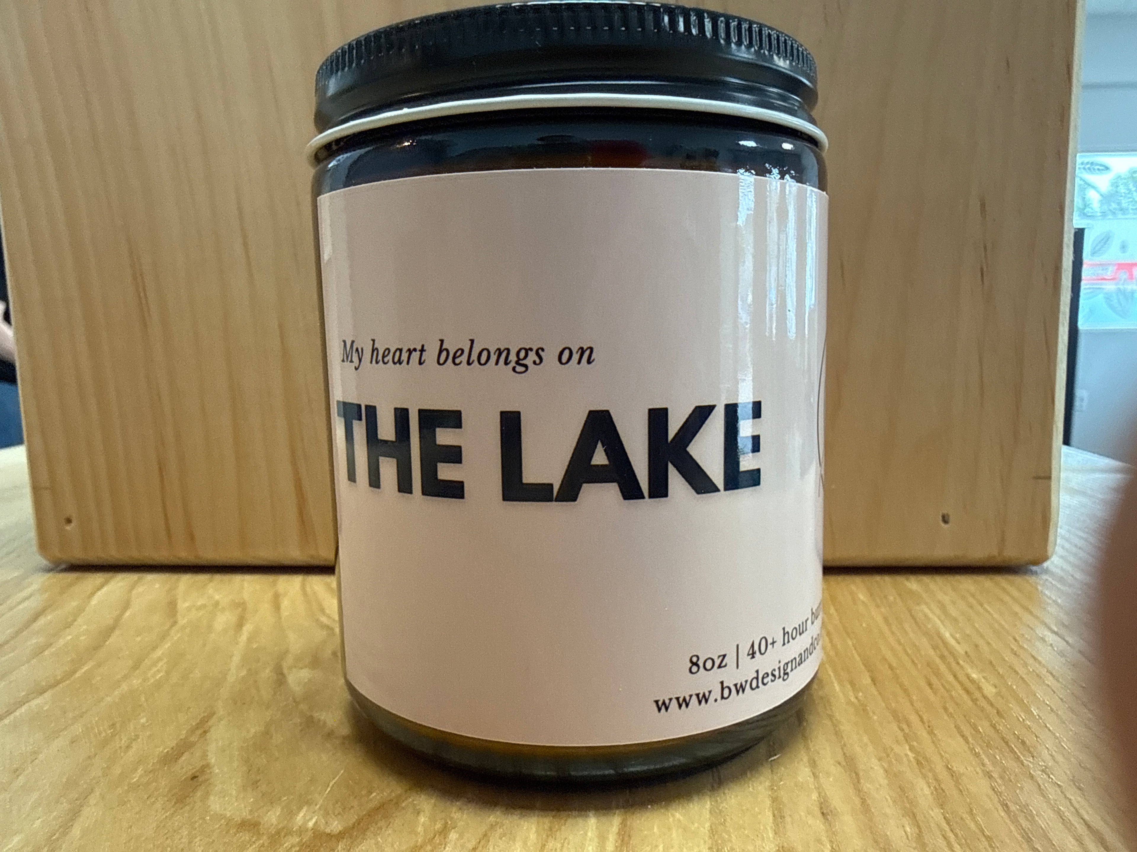 My Heart Belongs on the Lake Candle