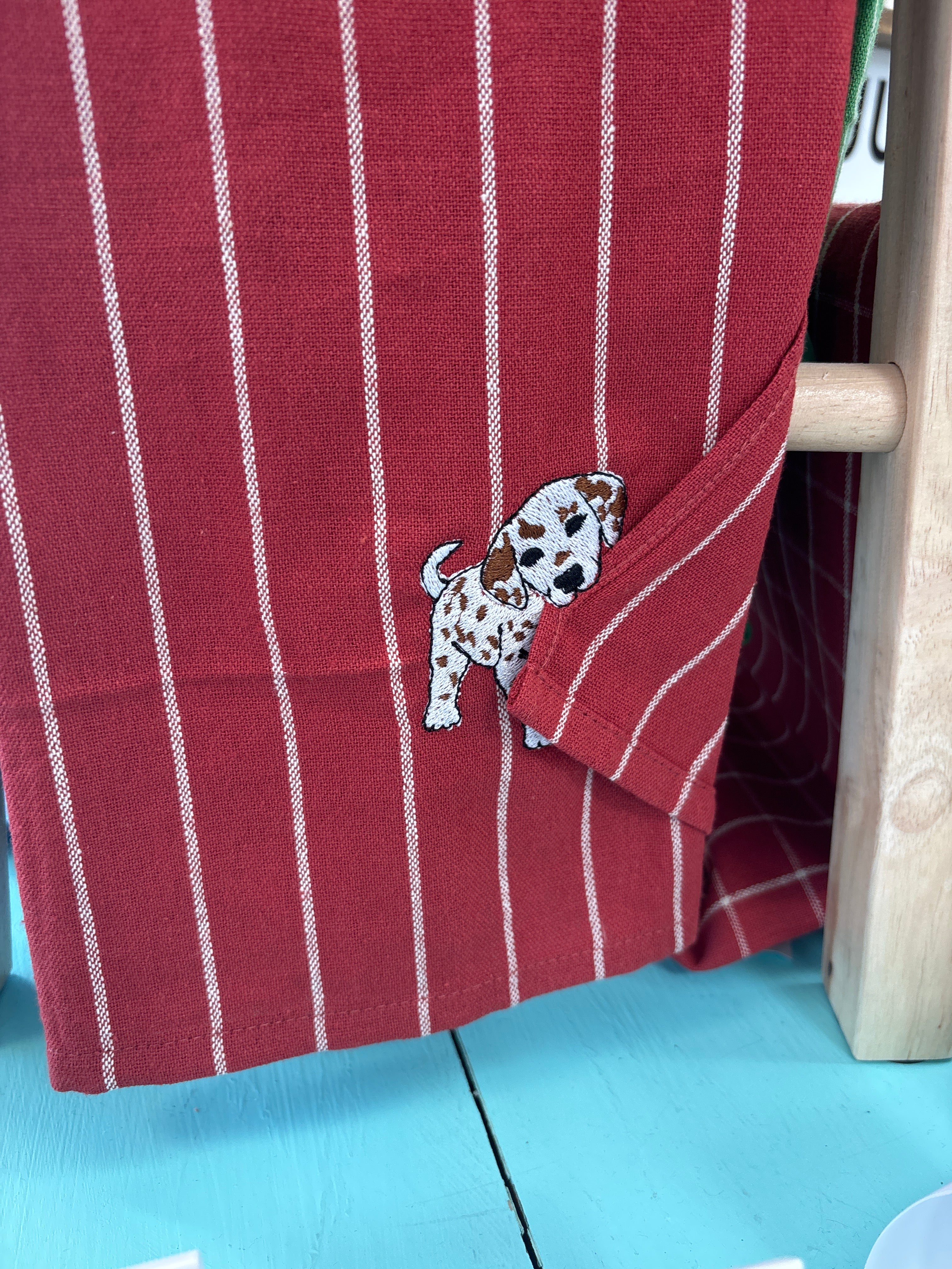Naughty Pulling Animal Tea Towel
