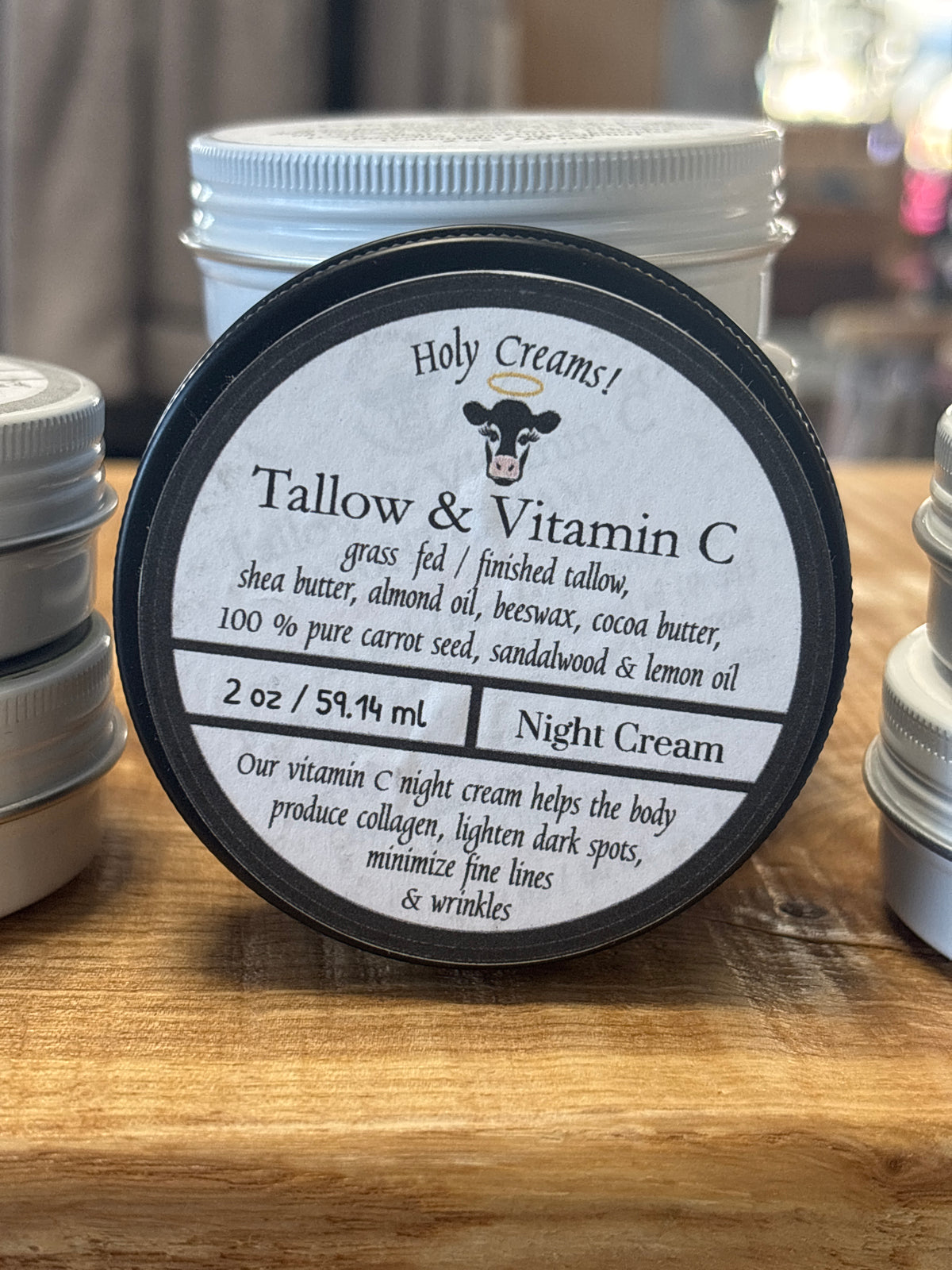 Holy Creams Tallow & Vitamin C Night Moisturizer