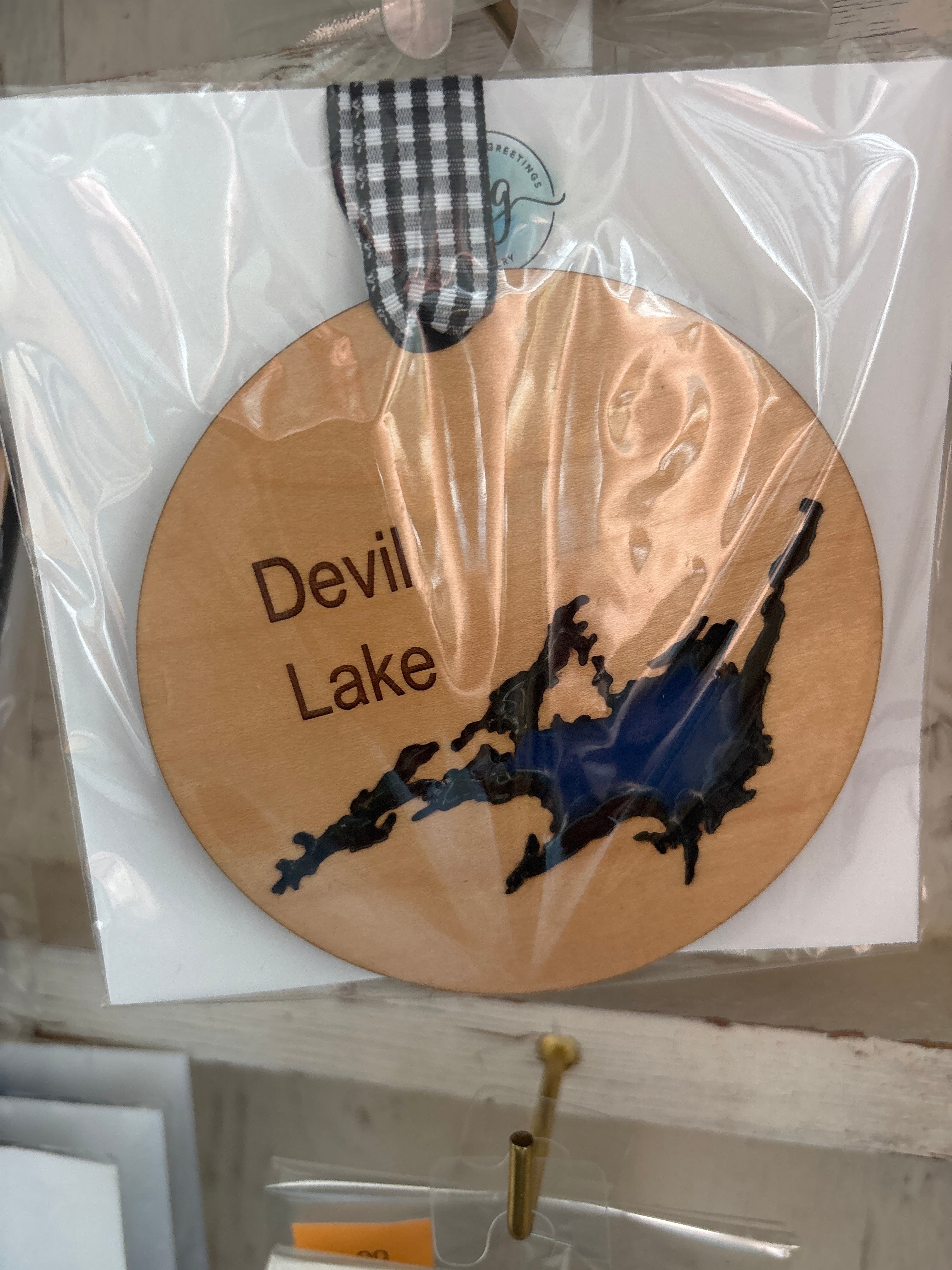 Wood and Resin Lake Ornaments by Goodwin Greetings