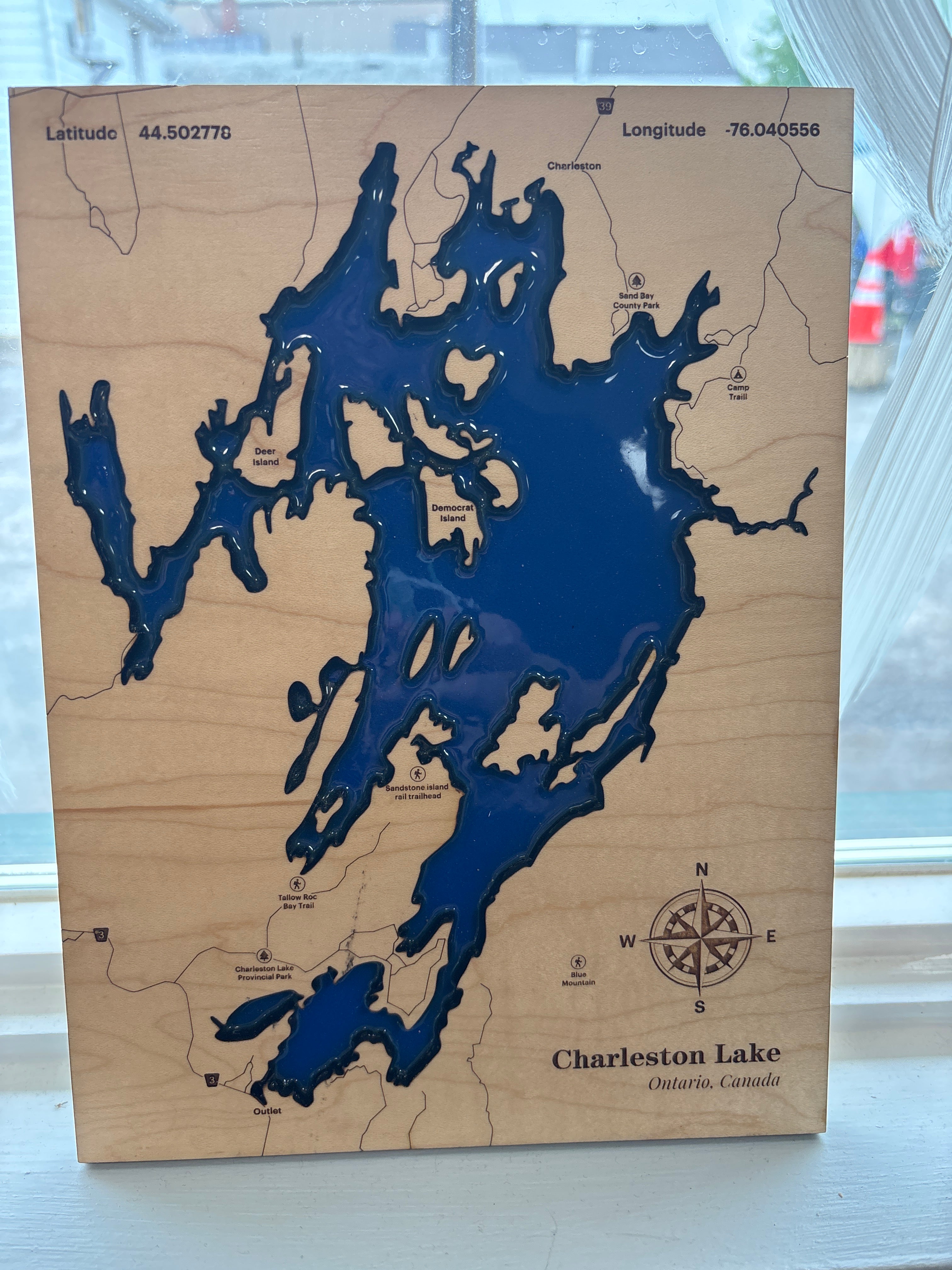 Goodwin Greetings Charleston Lake Wood & Resin Art