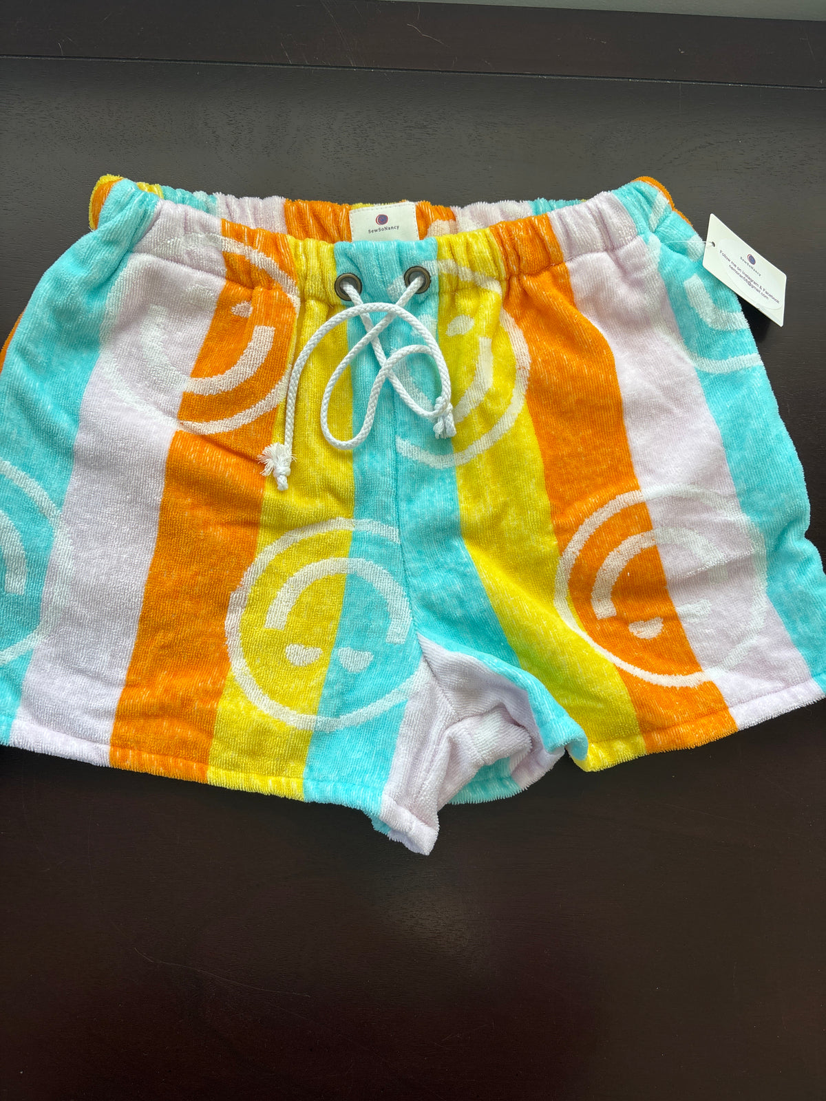 Handmade Repurposed Towel Shorts by Sew So Nancy