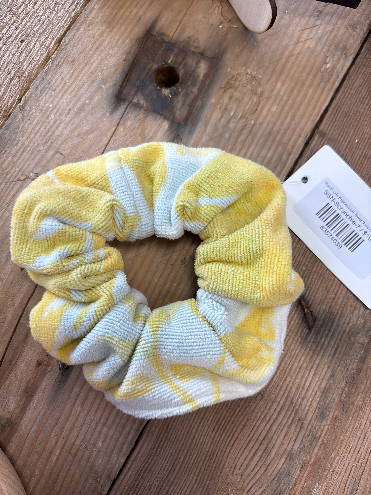 Handmade Repurposed Towel Scrunchies by Sew So Nancy