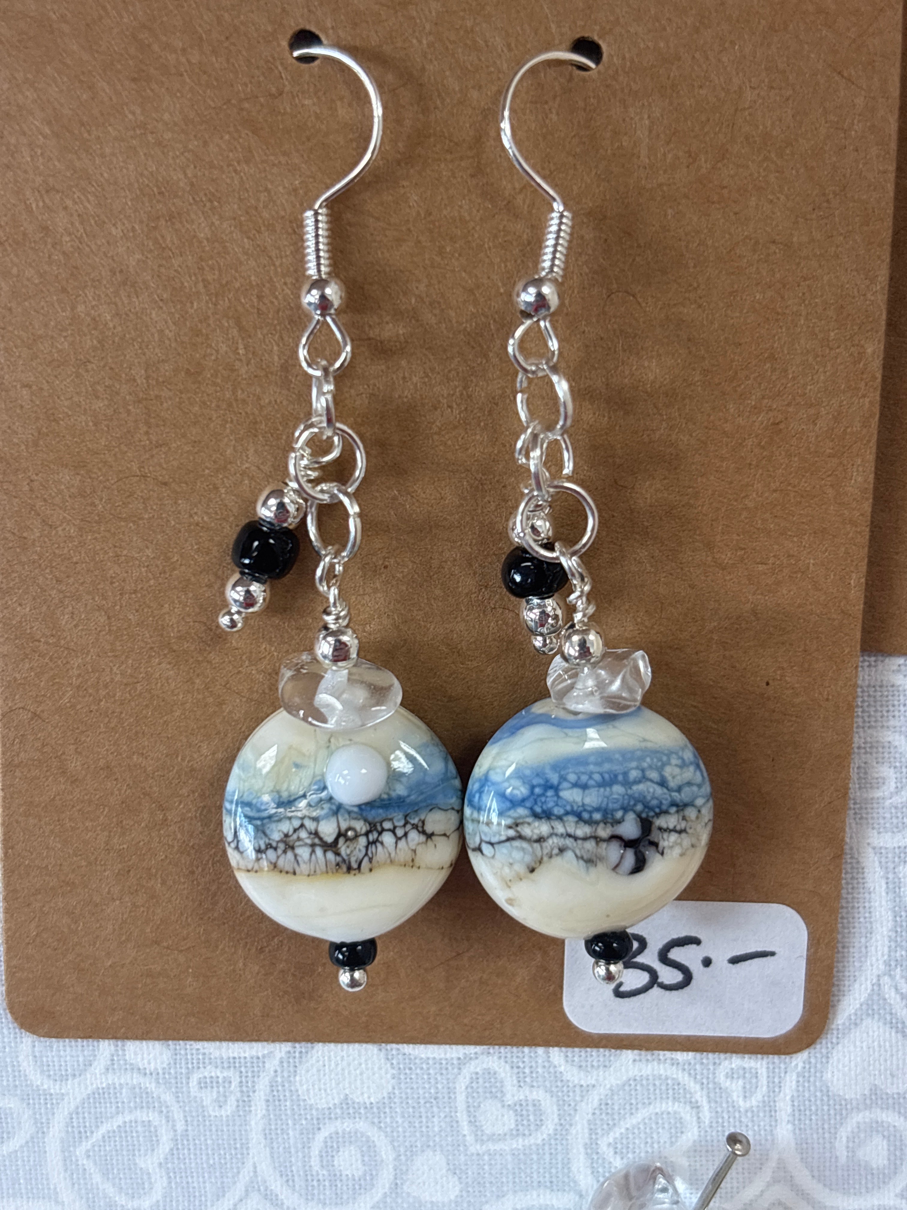 Meri Glass Beads Beach Earrings