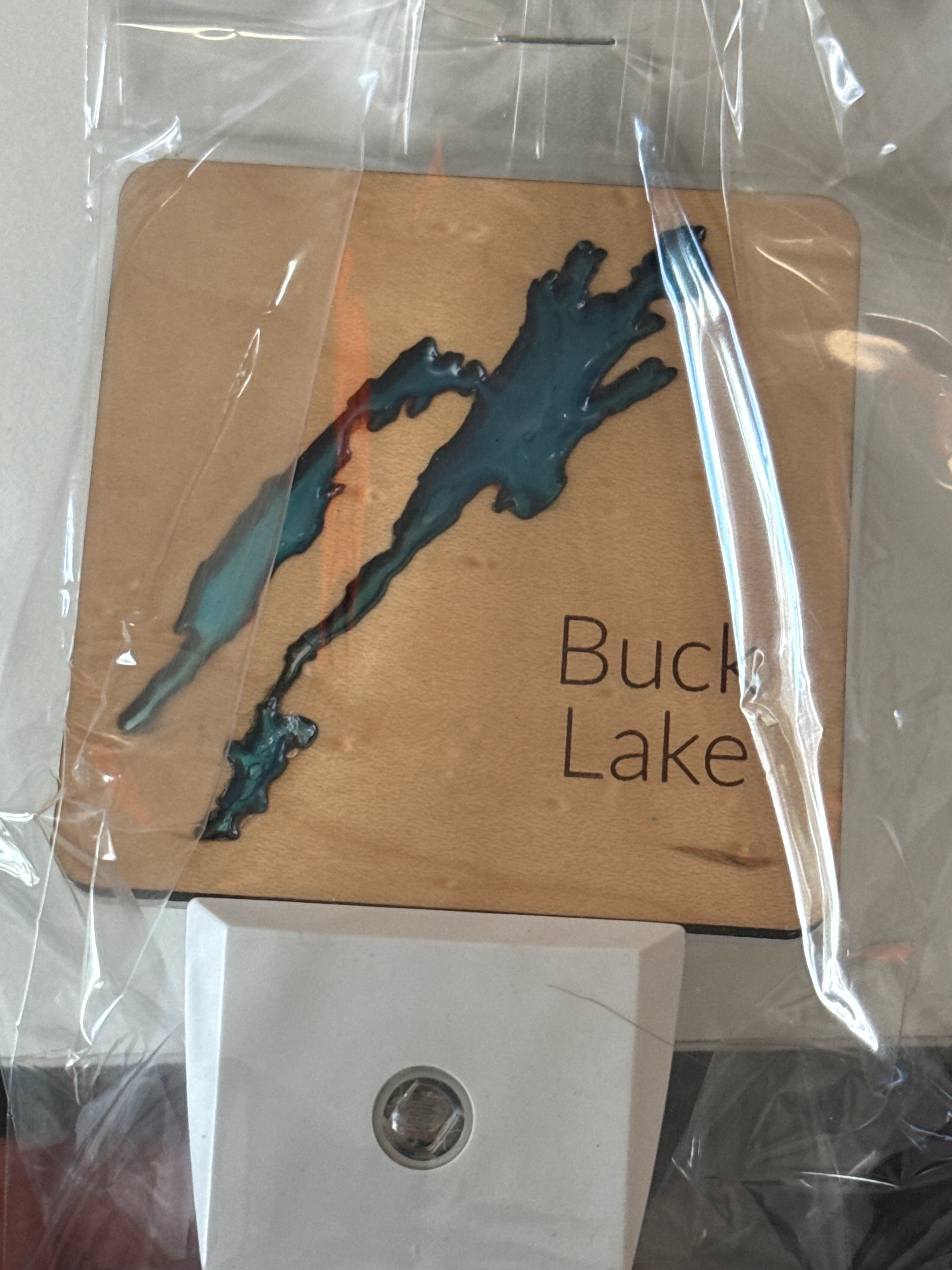 Wood and Resin Lake Nightlight by Goodwin Greetings