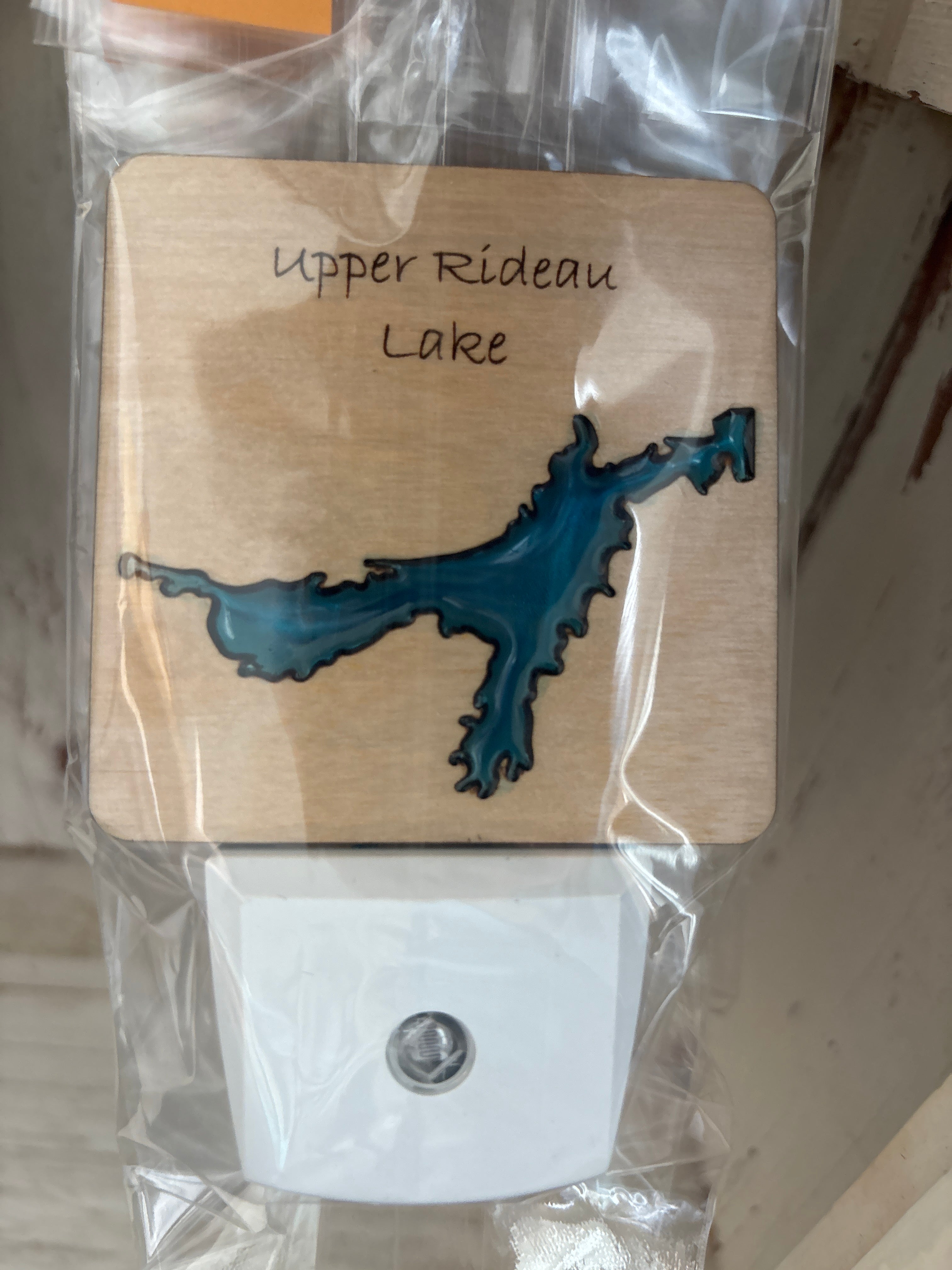 Wood and Resin Lake Nightlight by Goodwin Greetings