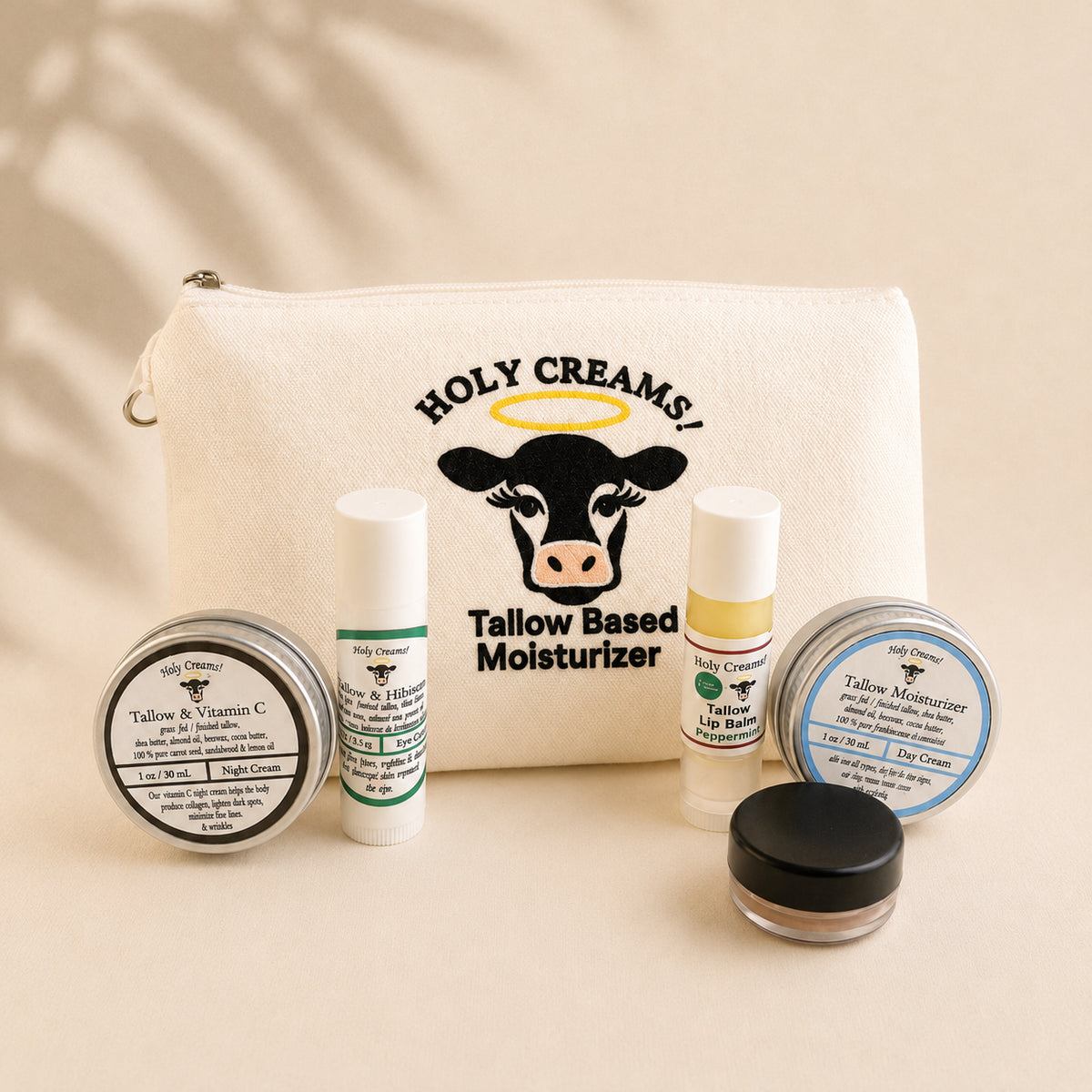 Holy Creams Tallow Skincare Travel Kit