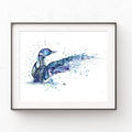 Loon Watercolor Painting Art Print