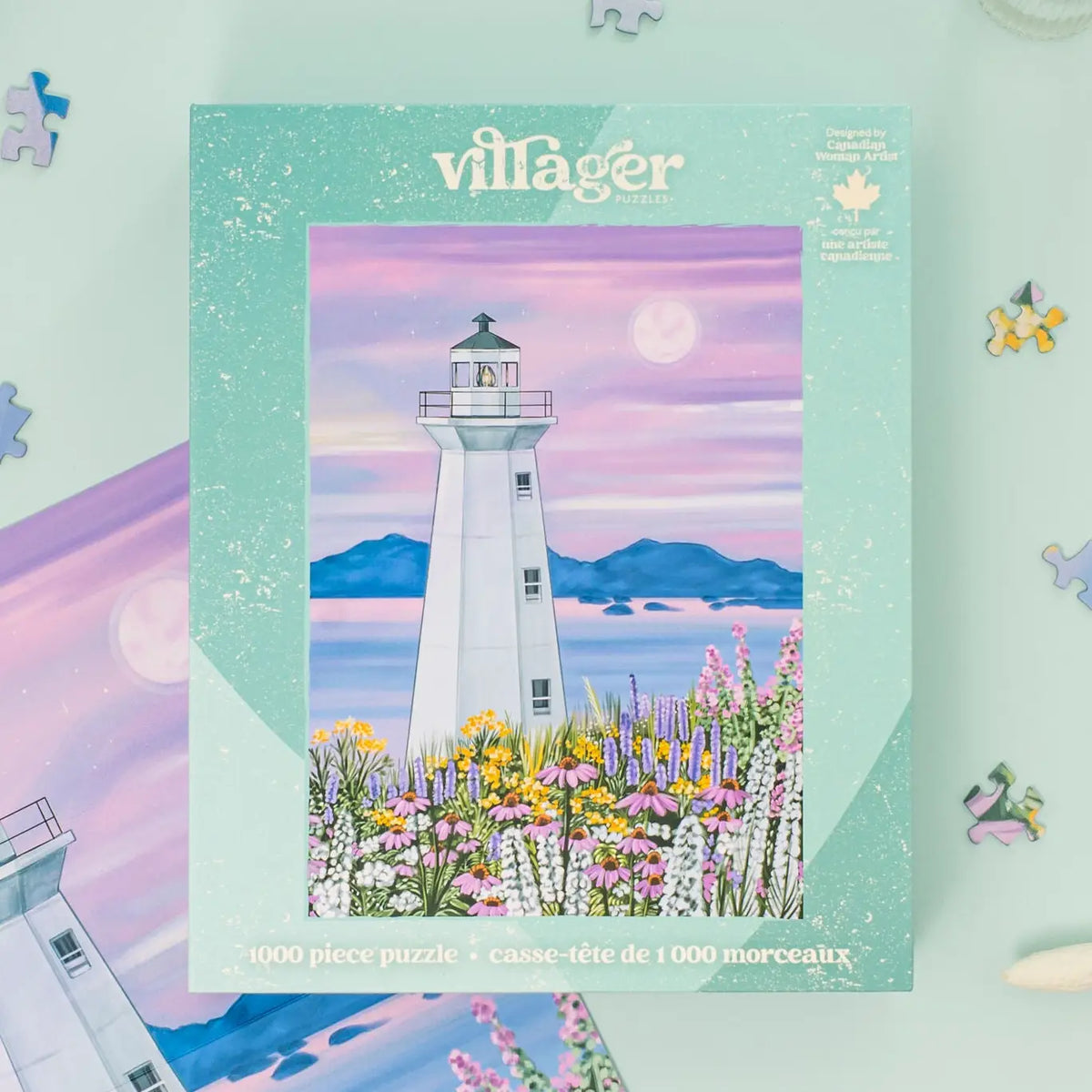 Harbour Lighthouse 1000-Piece Puzzle Designed in Canada
