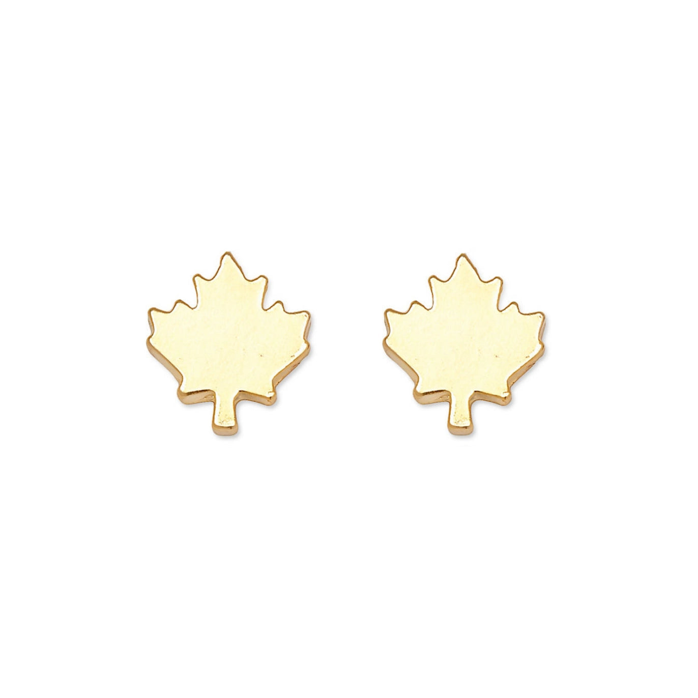 Maple Leaf Stud Earrings Made in Canada -I Heart Canada Collection