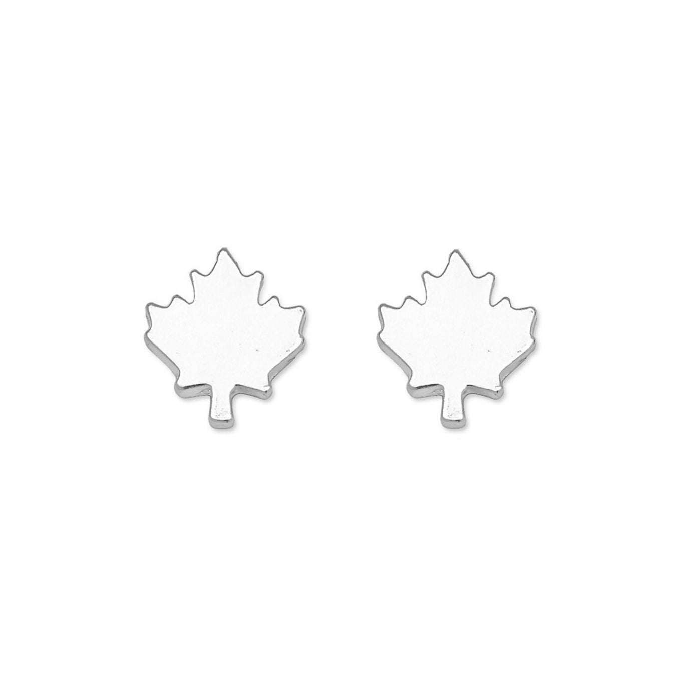 Maple Leaf Stud Earrings Made in Canada -I Heart Canada Collection