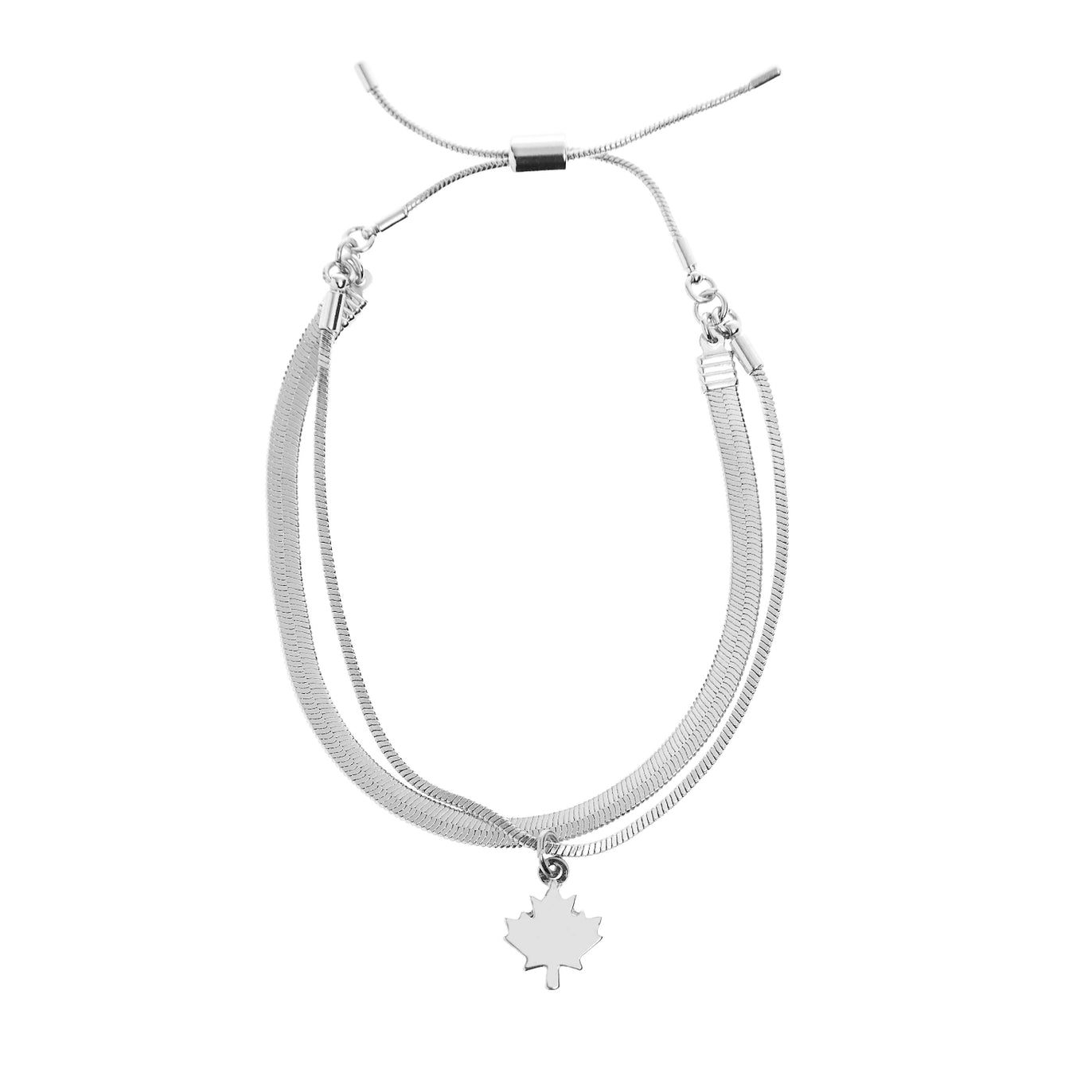 Maple Leaf Adjustable Bracelet Made in Canada -I Heart Canada Collection