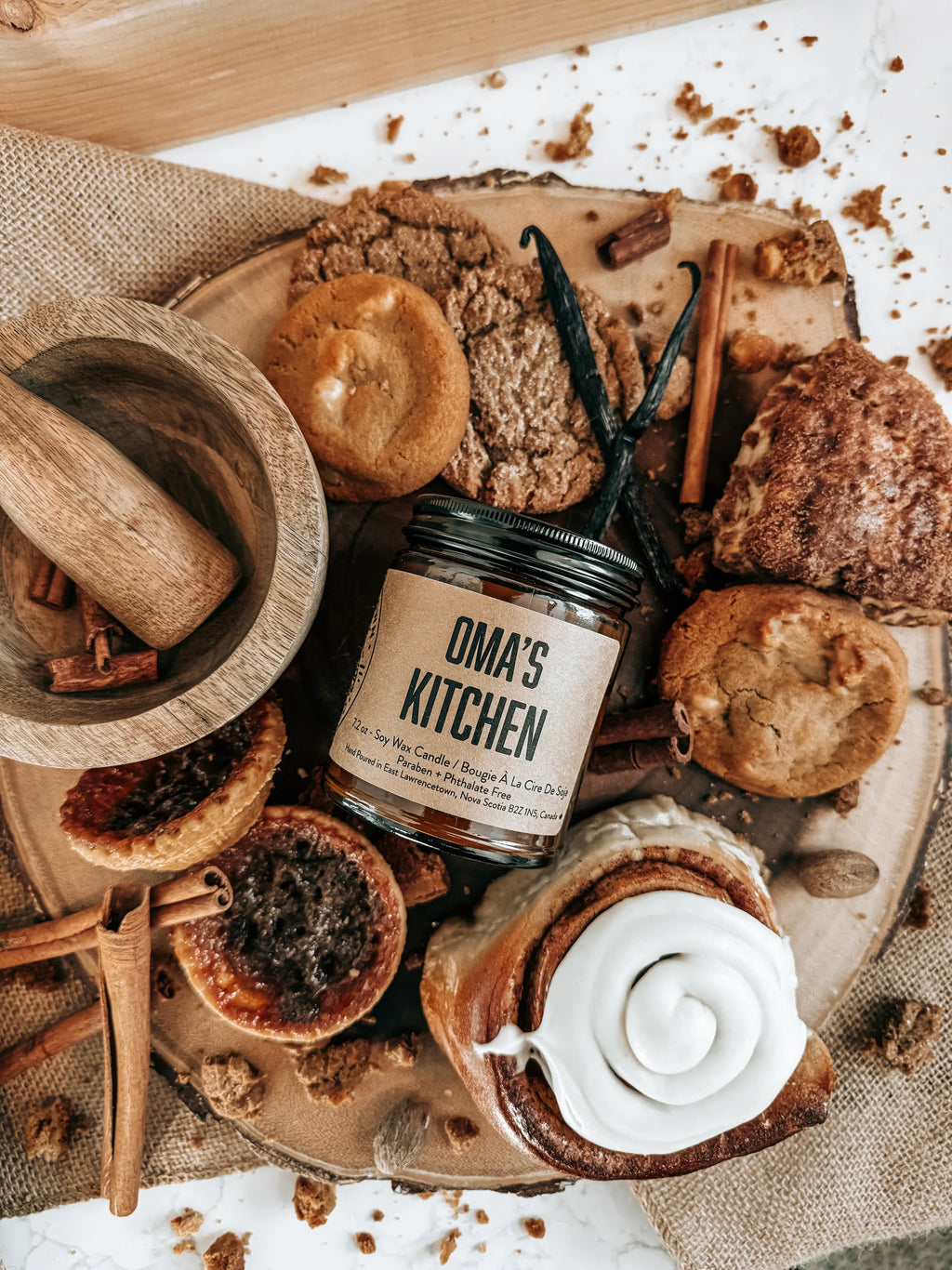 Oma's Kitchen Lawrencetown Candle Co. Soy Candle