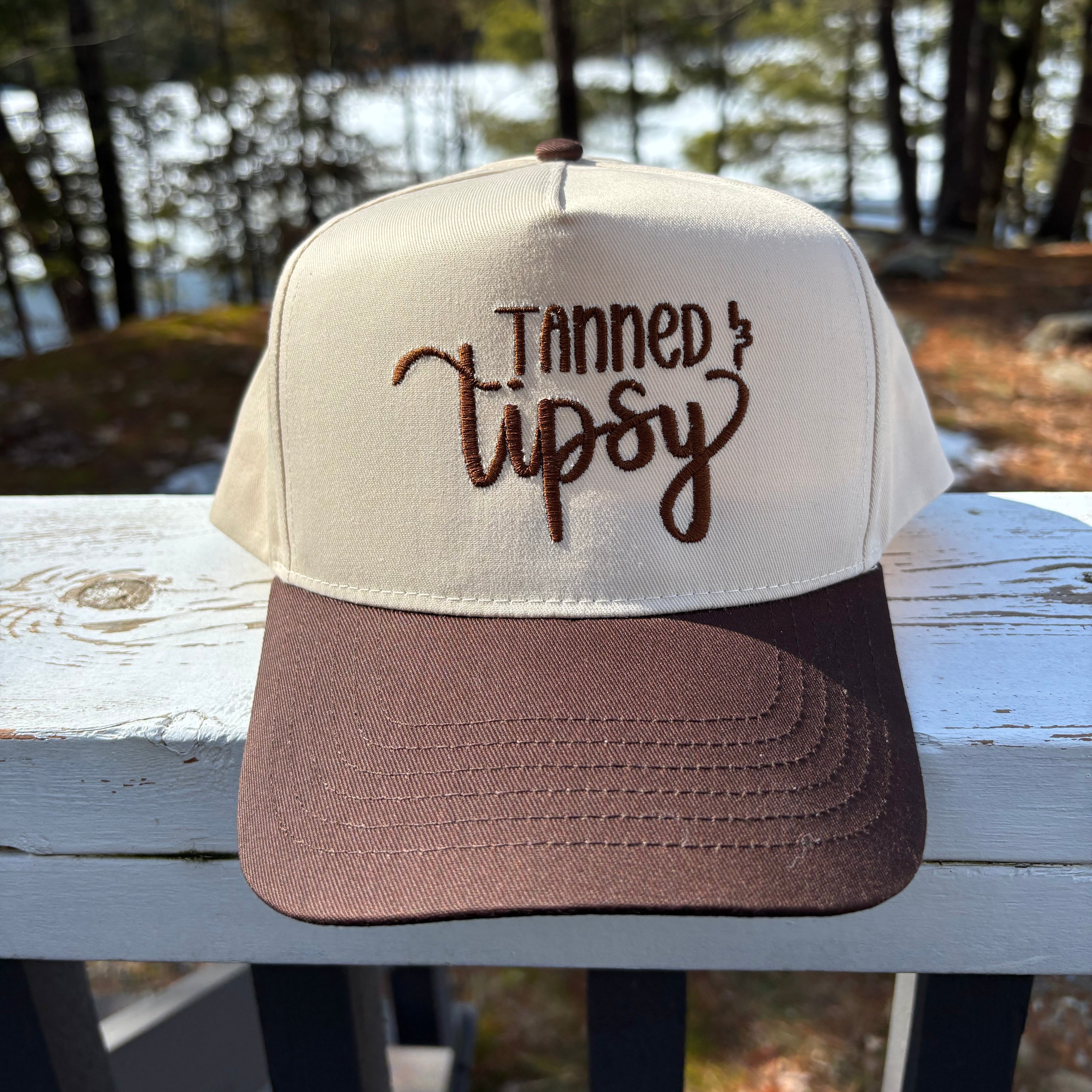 Tanned & Tipsy Embroidered Ball Cap